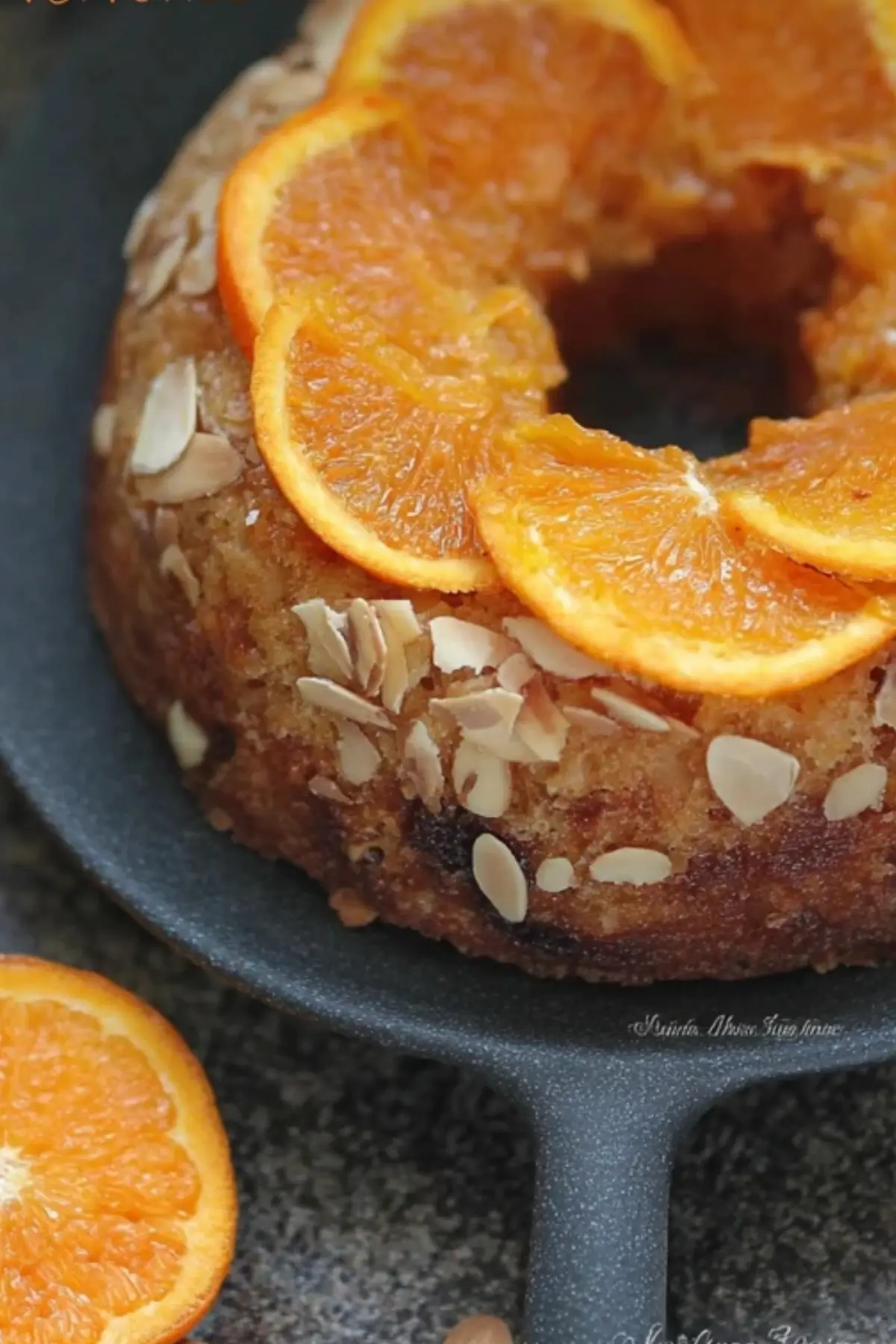 spanischer mandel orangen geburtstagskuchen