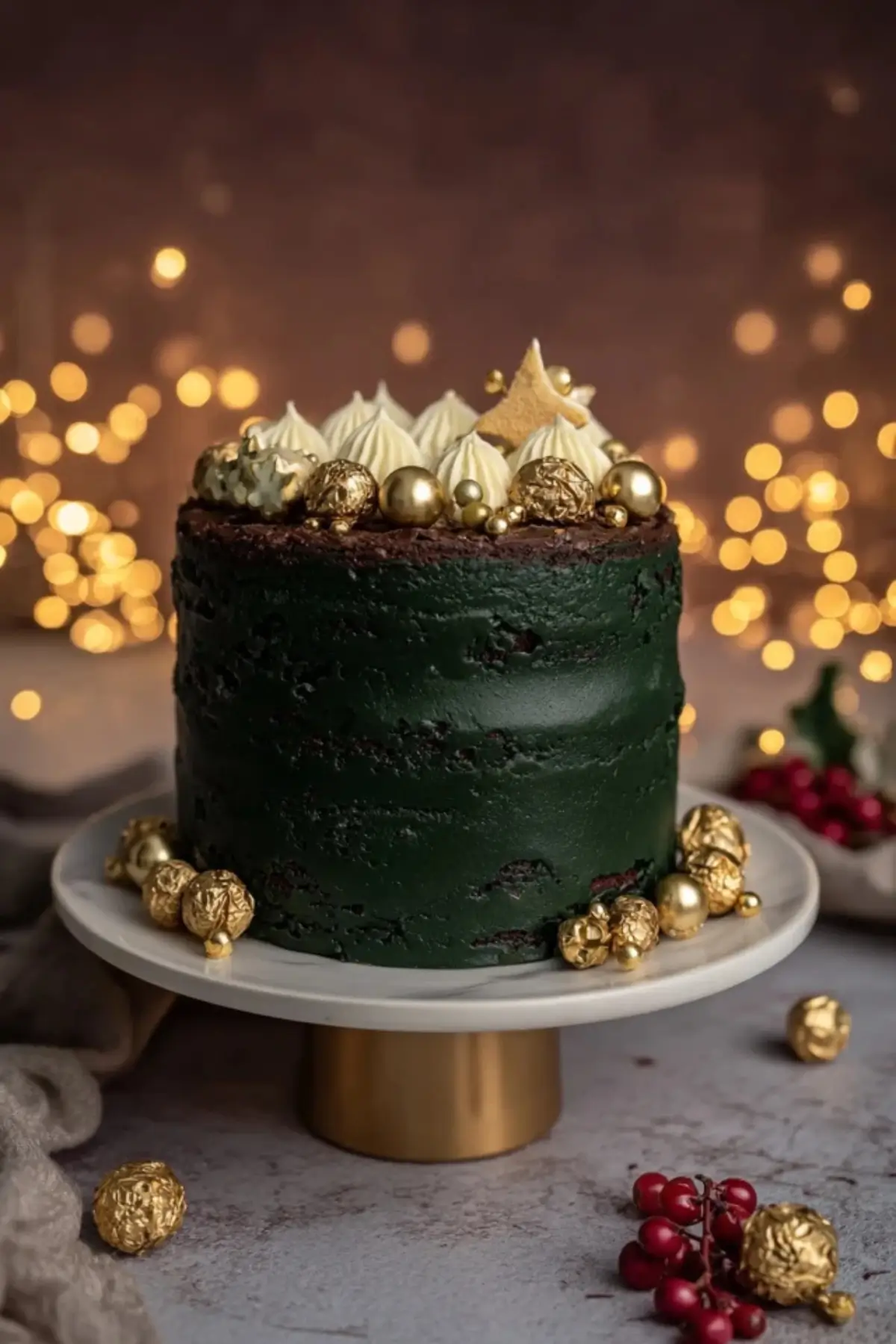 Edle Weihnachtstorte