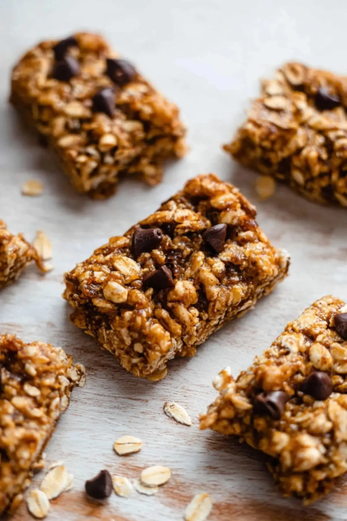 Erdnussbutter Banane Haferflockenriegel