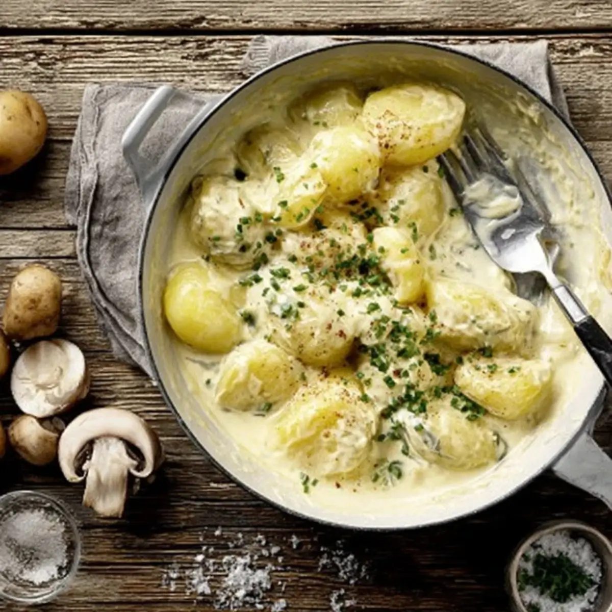Stilvolle Sauce Fr Kartoffeln Bild