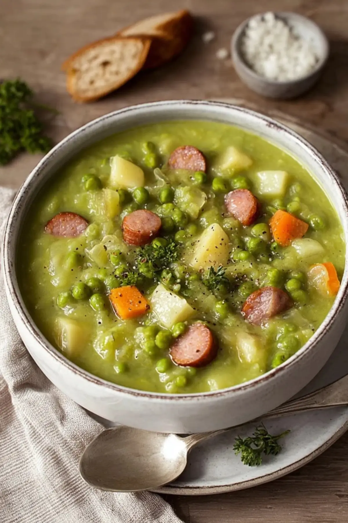 Klassische Erbsensuppe – Herzhaftes Rezept wie bei Oma - Muma’s Kitchen Klassische Erbsensuppe – Herzhaftes Rezept wie bei Oma - Muma’s Kitchen