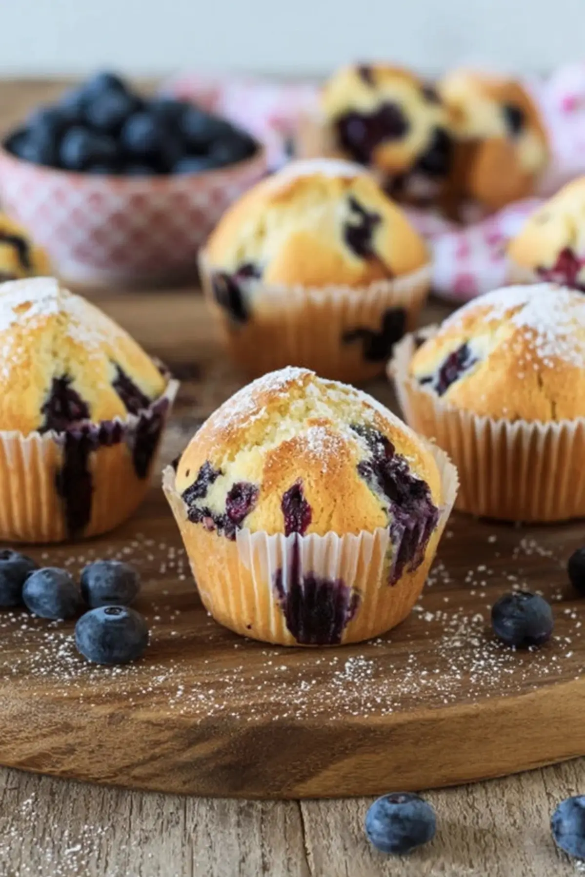 Saftige Blaubeer Muffins