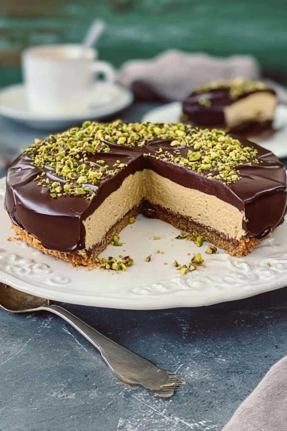 Schoko Pistazien Kühlschranktorte