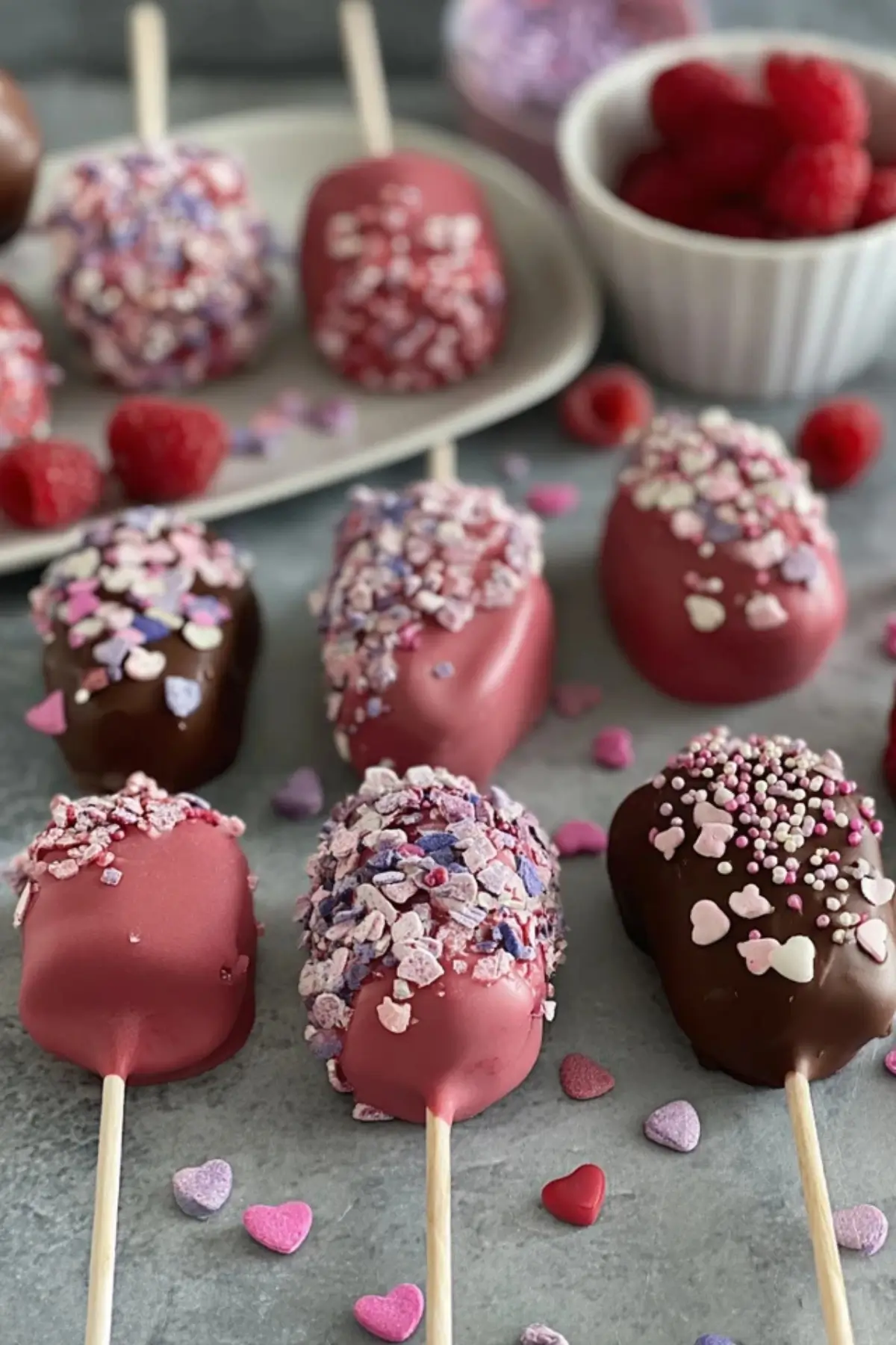 Schokoladen Himbeer Cake Pops