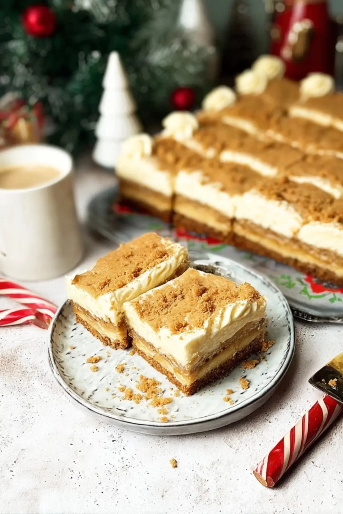 Speculoos apple sheet cake