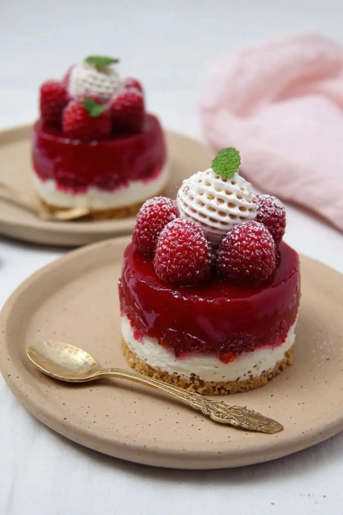 Topfen Himbeer Törtchen