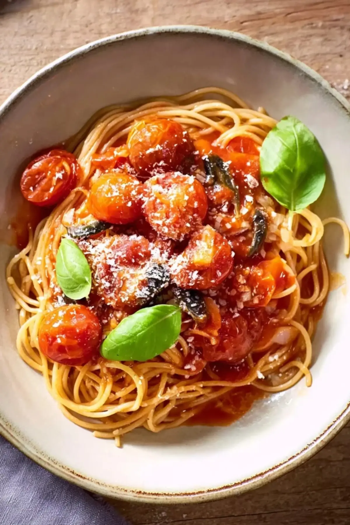 Tomaten Knoblauch Pasta
