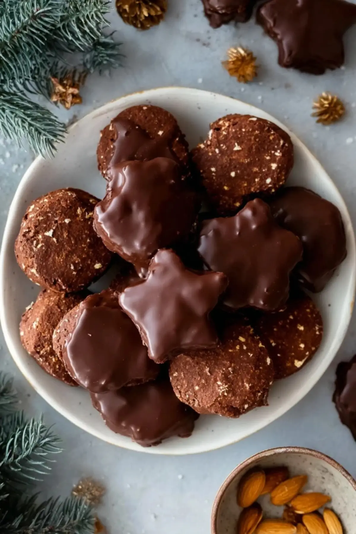 Veganer Lebkuchen mit Schokoladenglasur