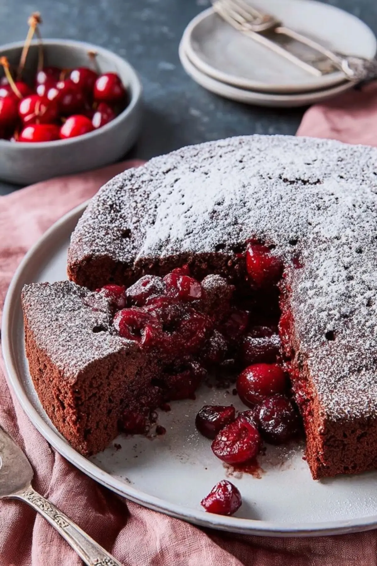 Vegane Schoko Kirsch Kuchen