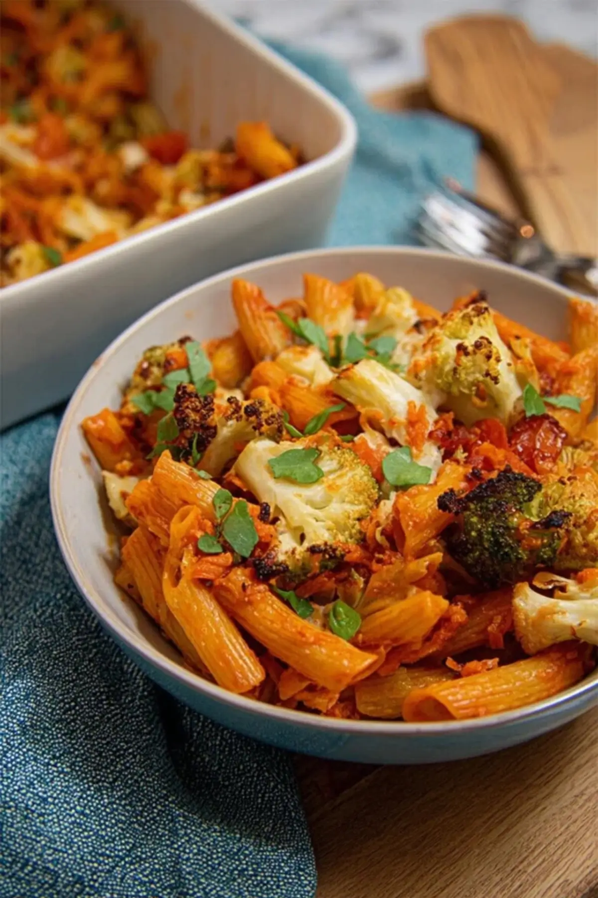 Vegetarischer Nudelauflauf