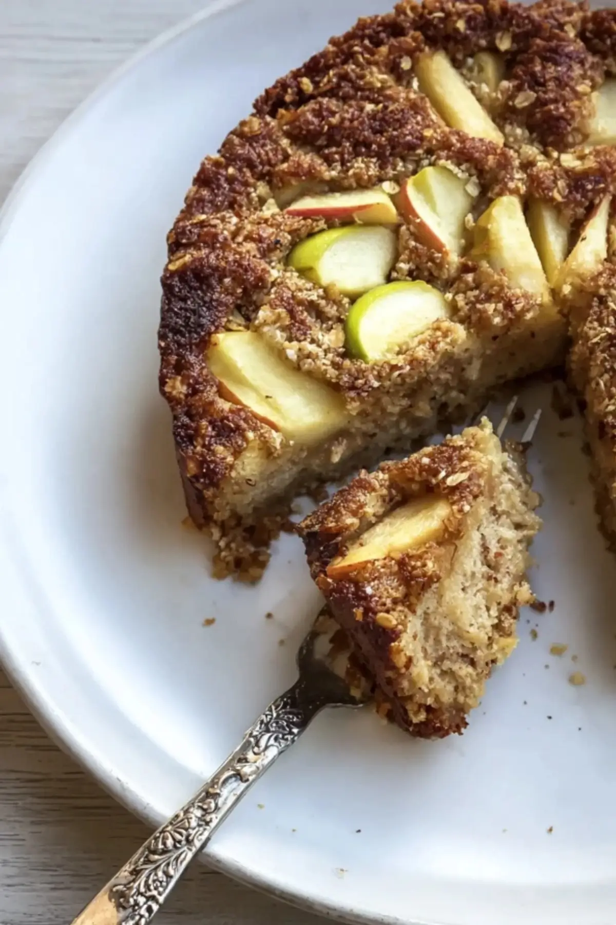 Apfel Zimt Haferflockenkuchen