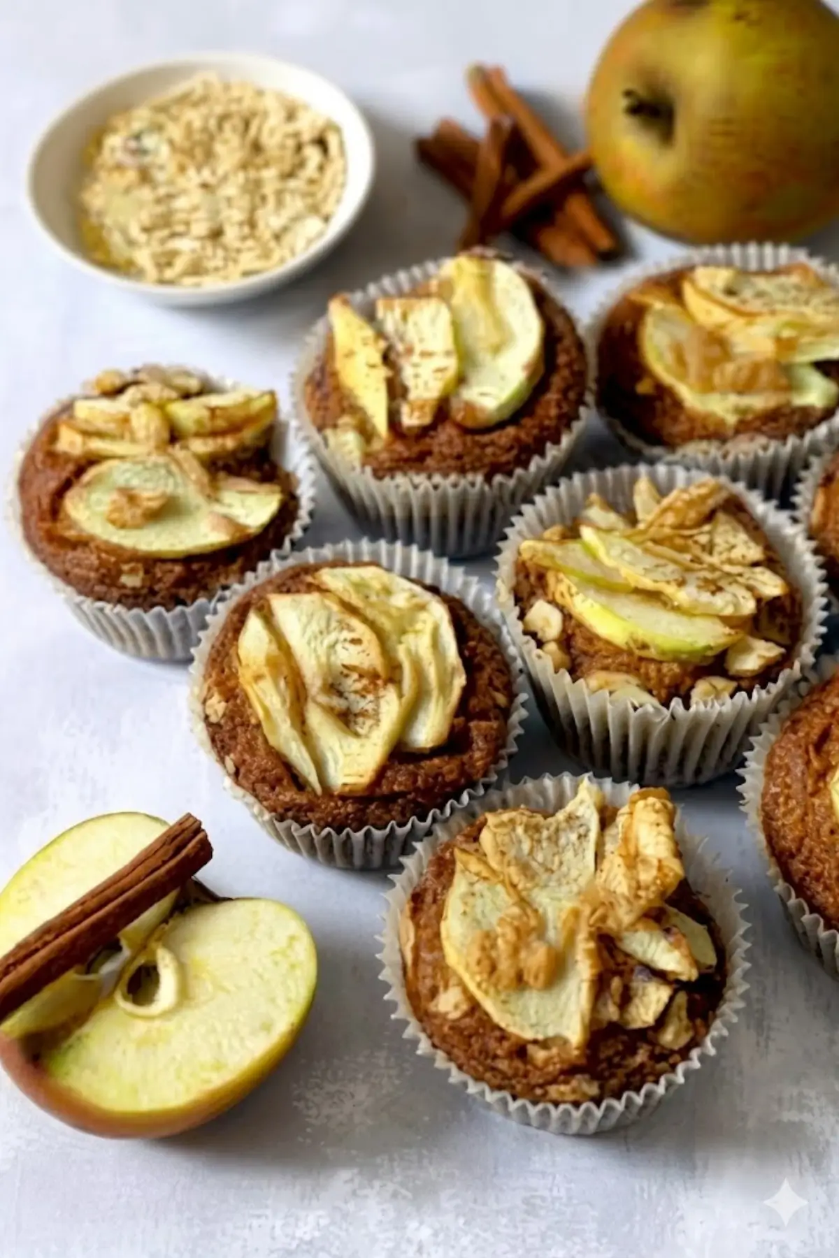 Apfel Zimt Muffins ohne Zucker