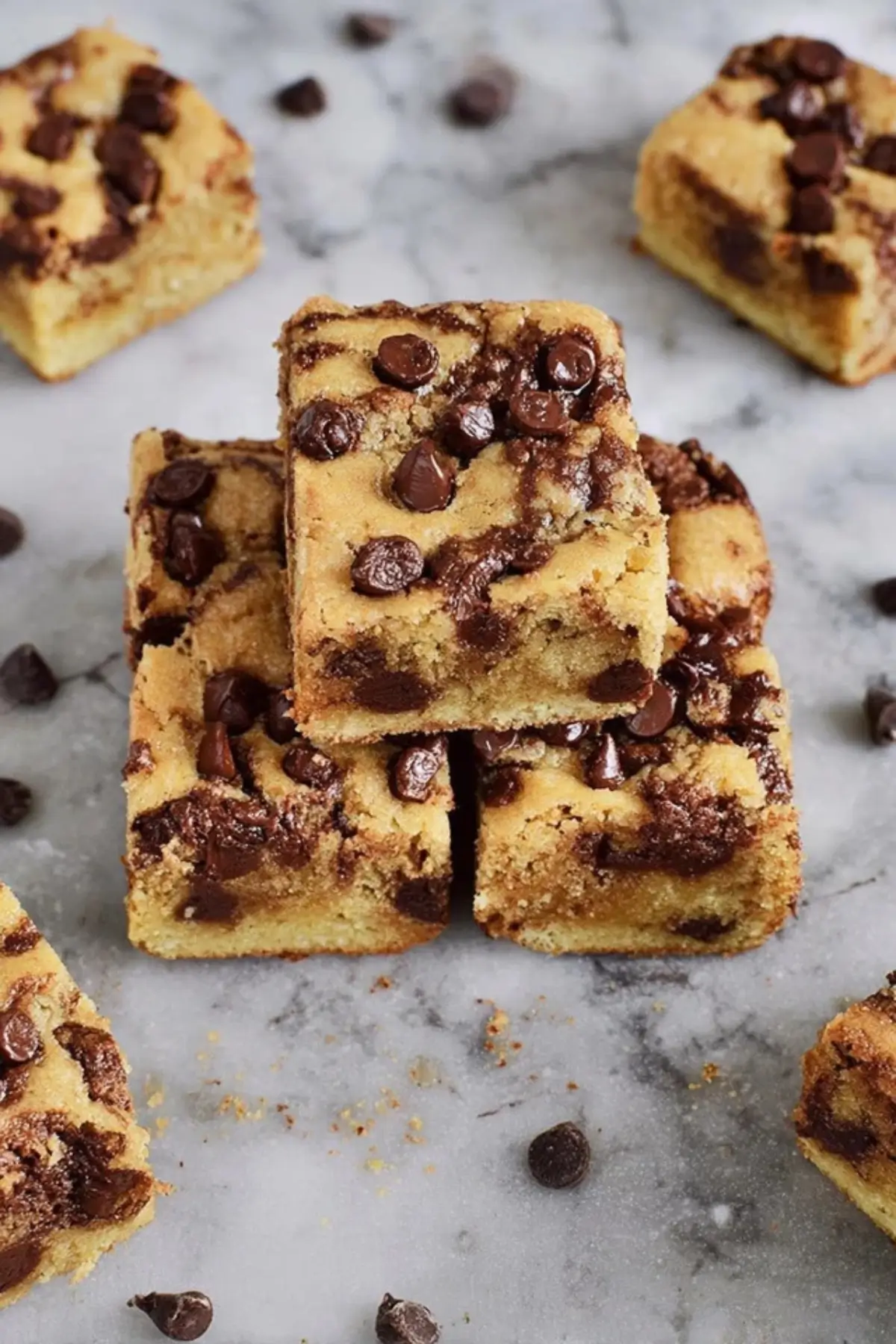 Blondies mit Schokodrops