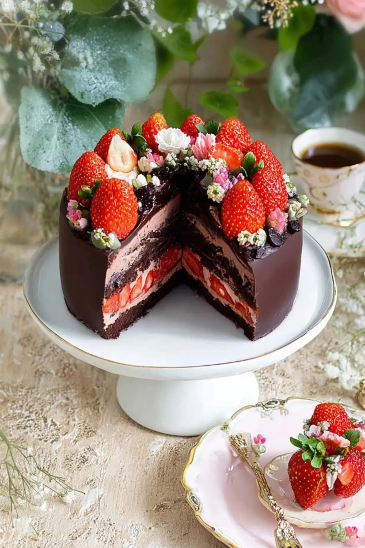 Erdbeer Schokoladen Torte