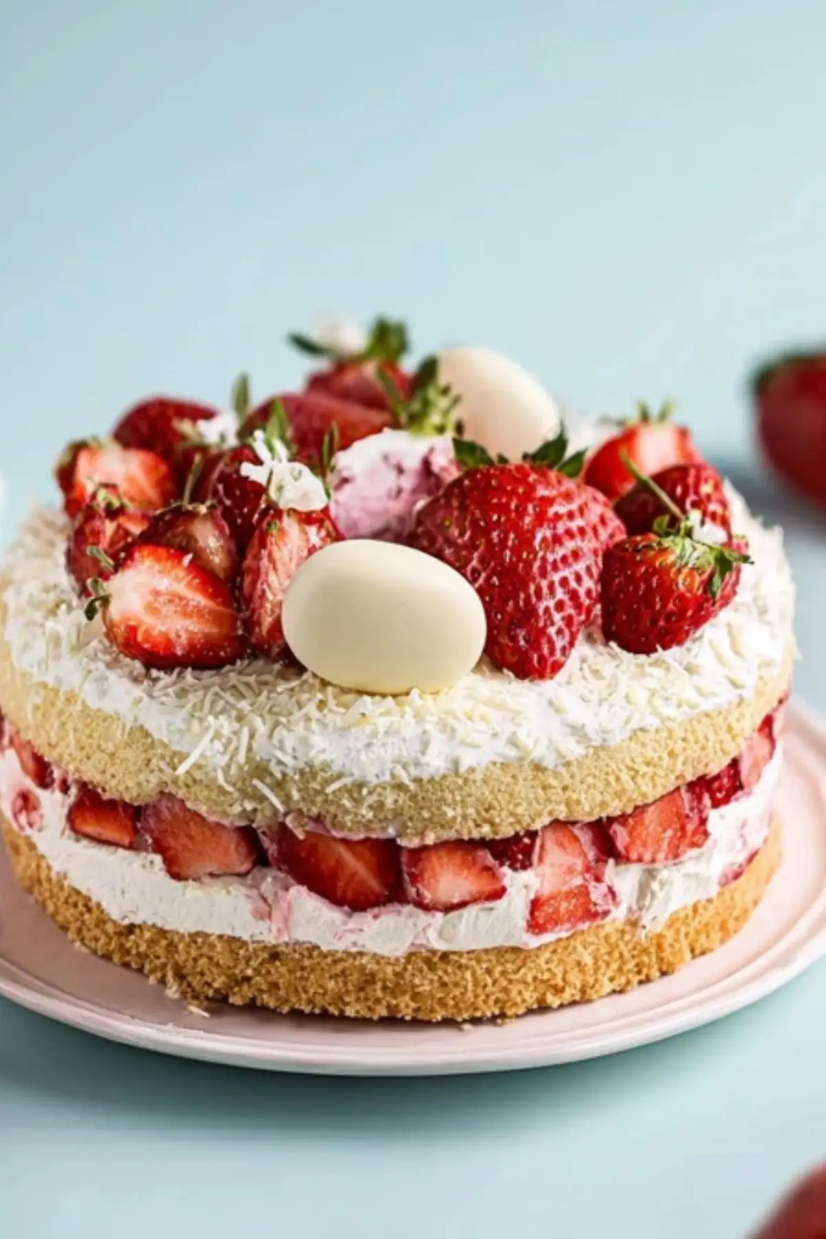 Erdbeertorte mit weißer Schokolade & Quarkcreme
