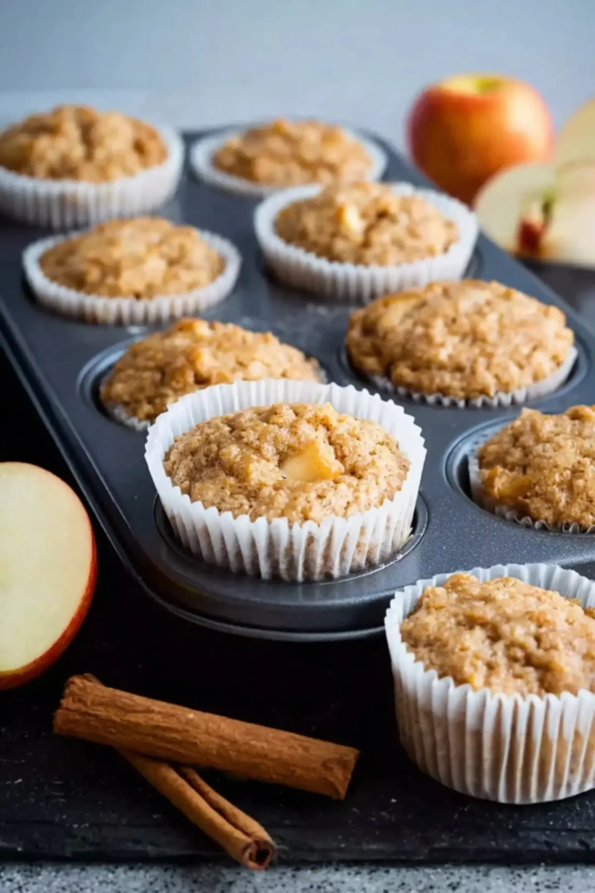 Gesunde Apfelmuffins