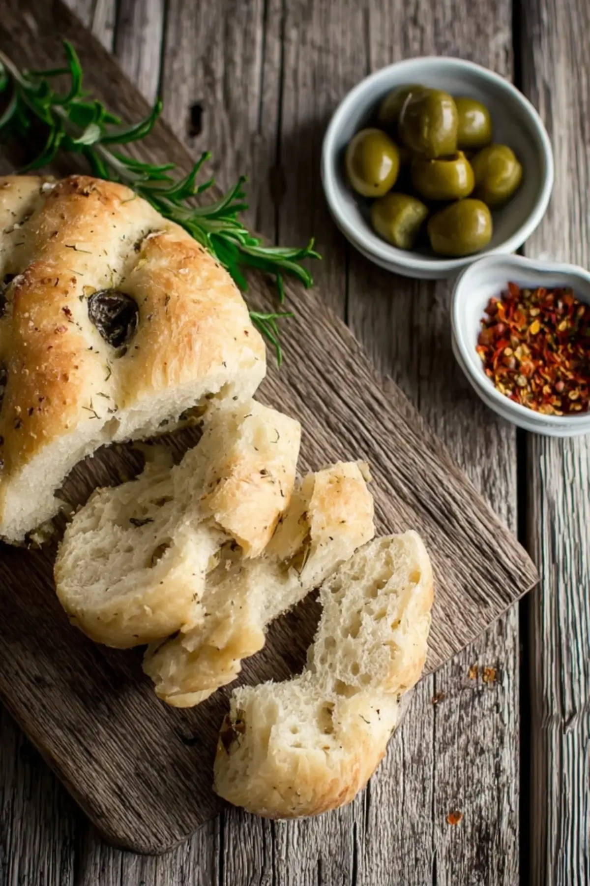 Grillbrot mit Oliven