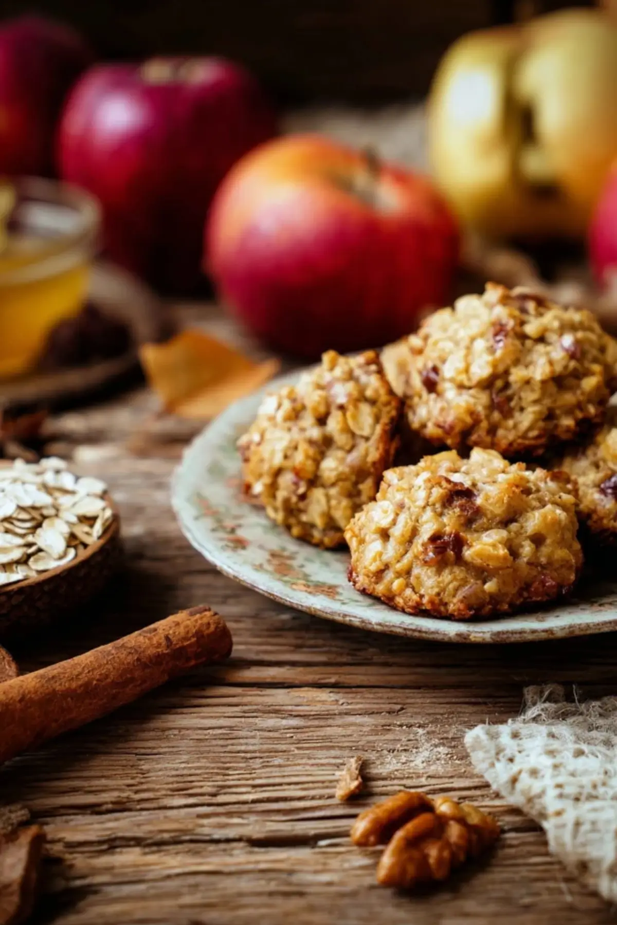 Haferflocken Apfel Kekse