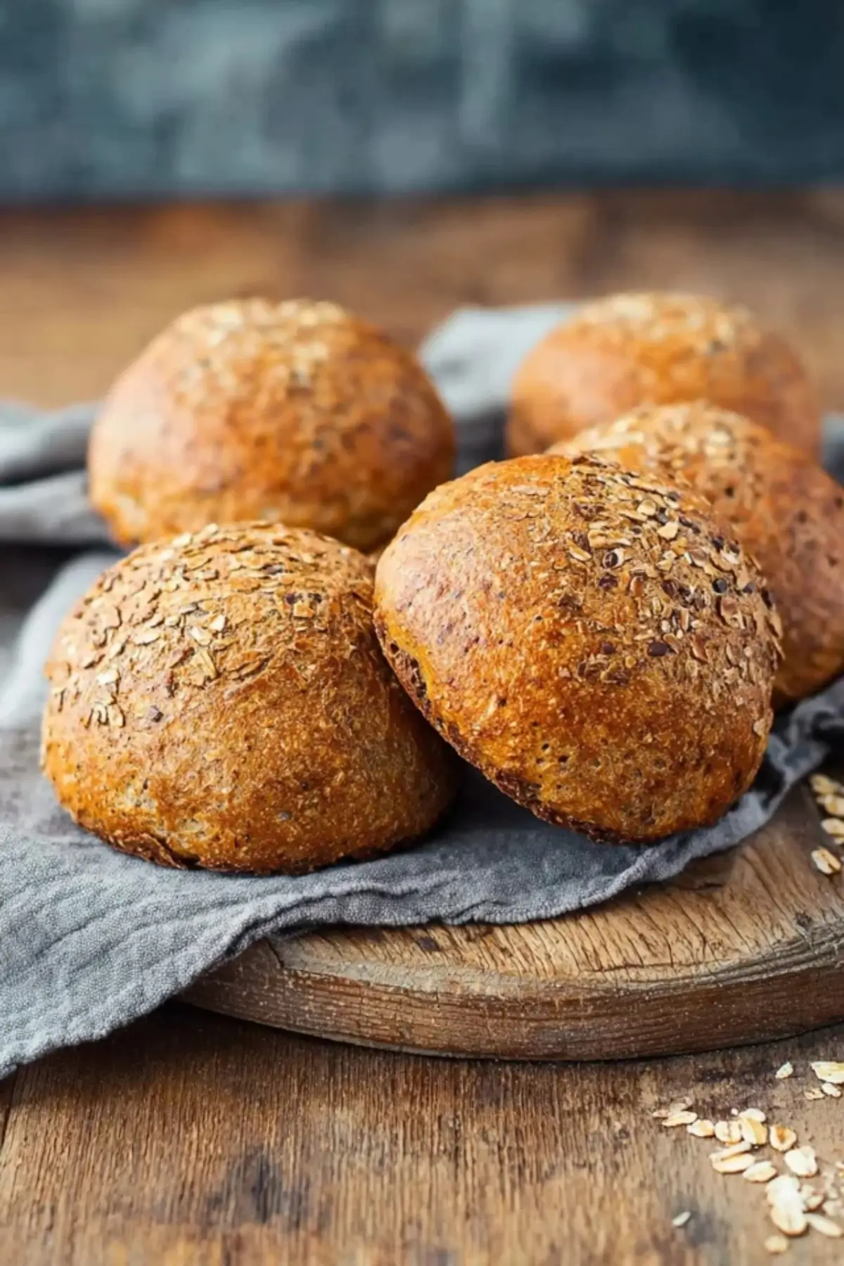 Haferflocken Vollkornbrötchen