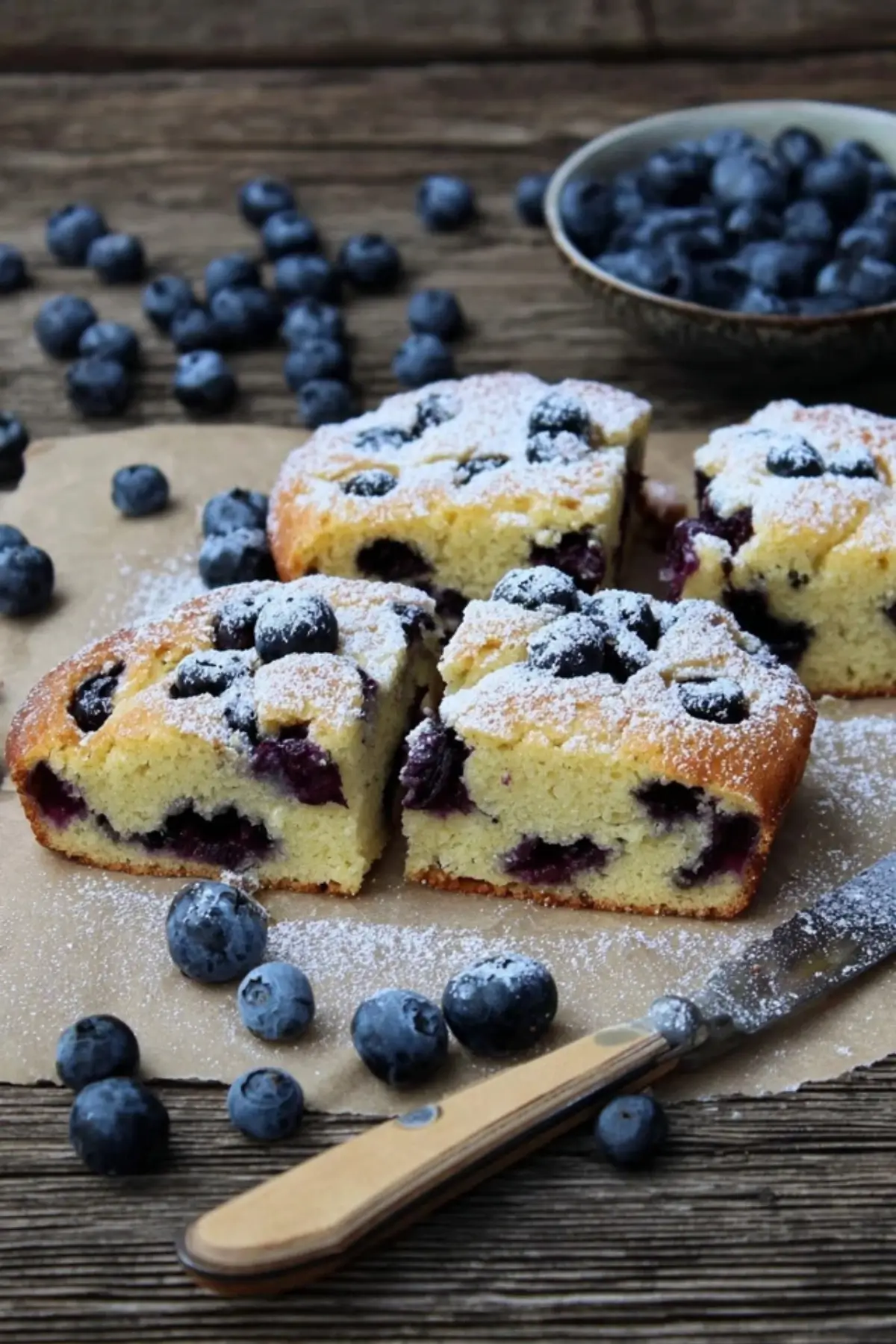 Heidelbeer Blechkuchen