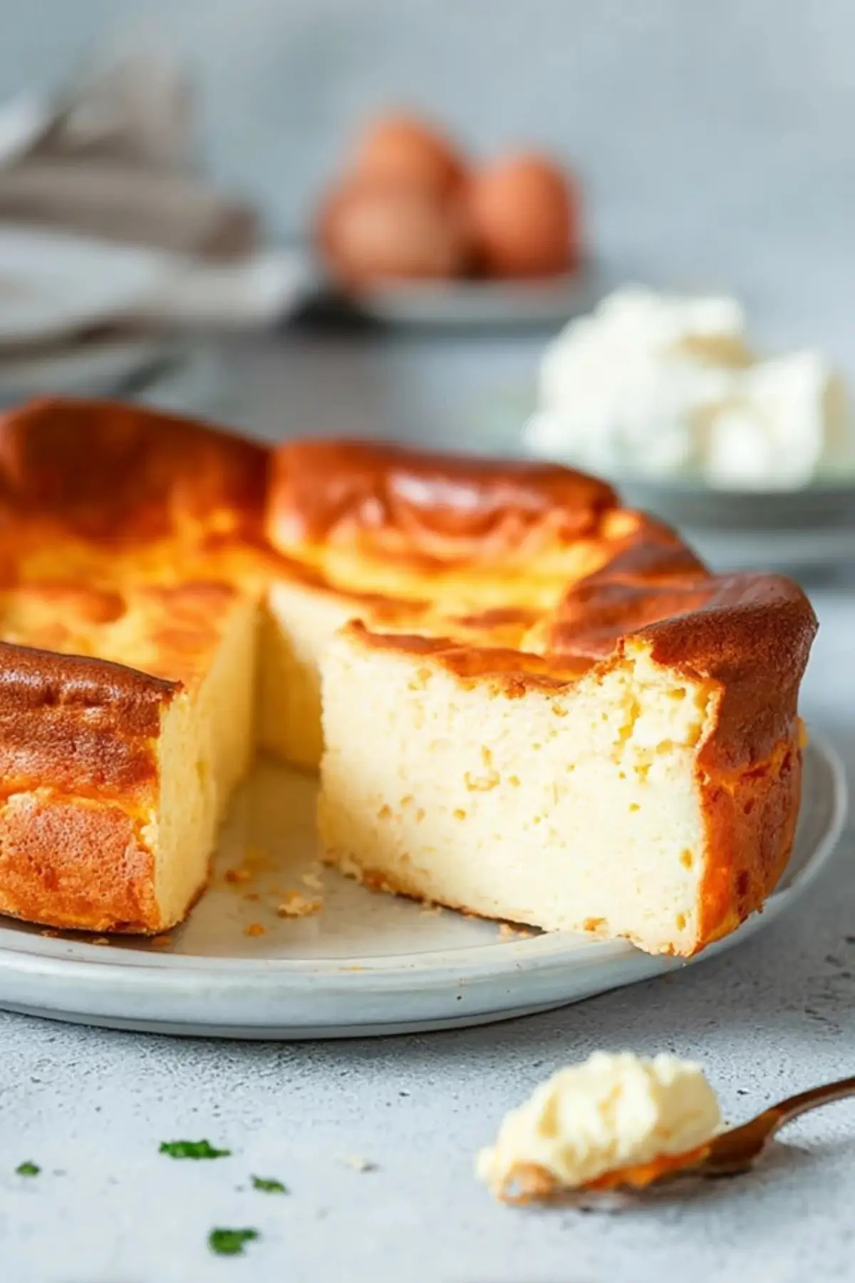 Low Carb Quarkkuchen ohne Boden