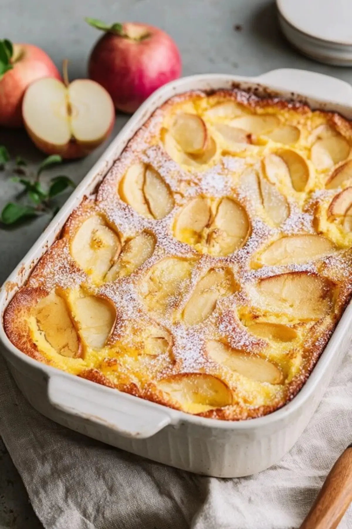 Quarkauflauf mit Äpfeln