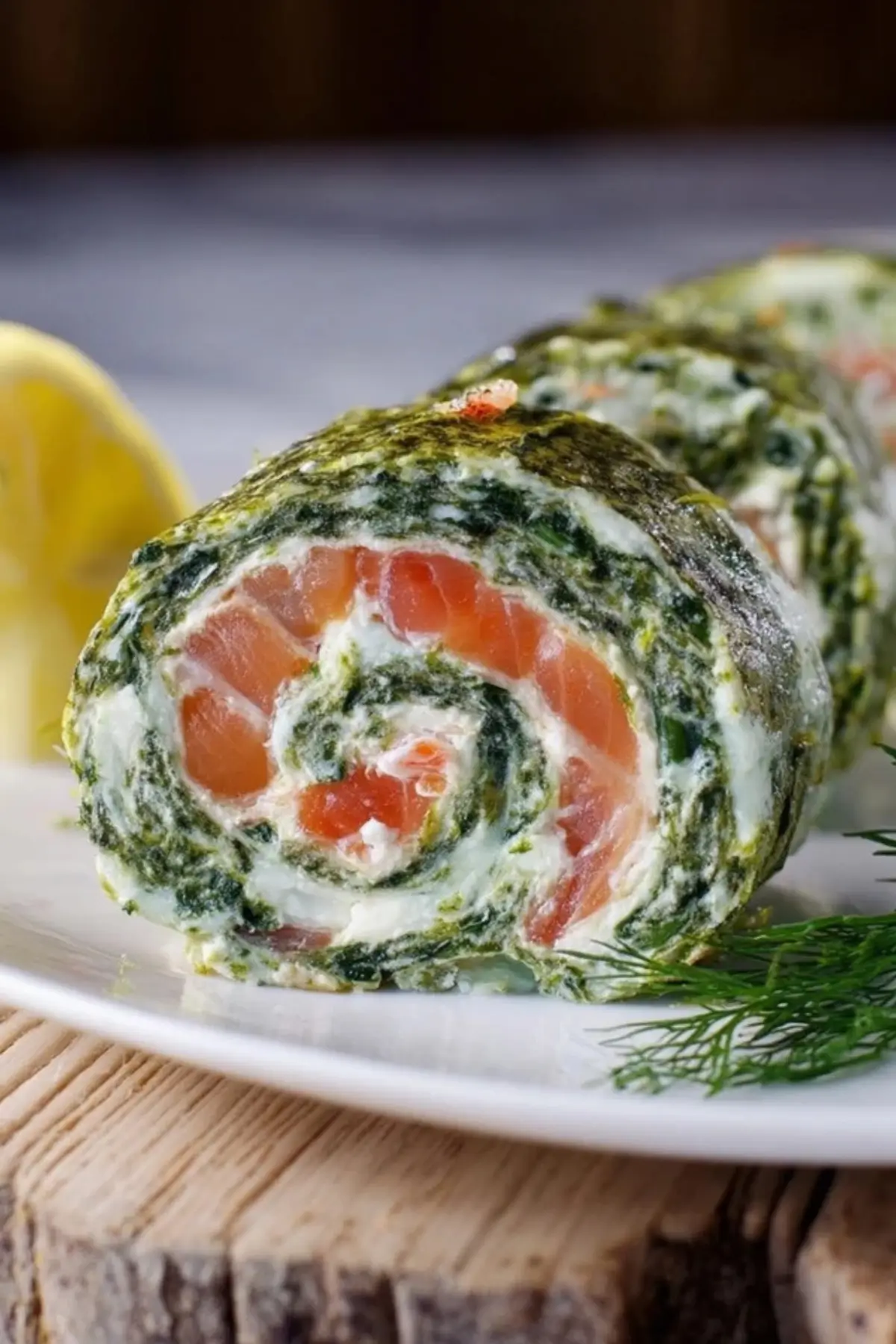 Spinat Lachs Rolle