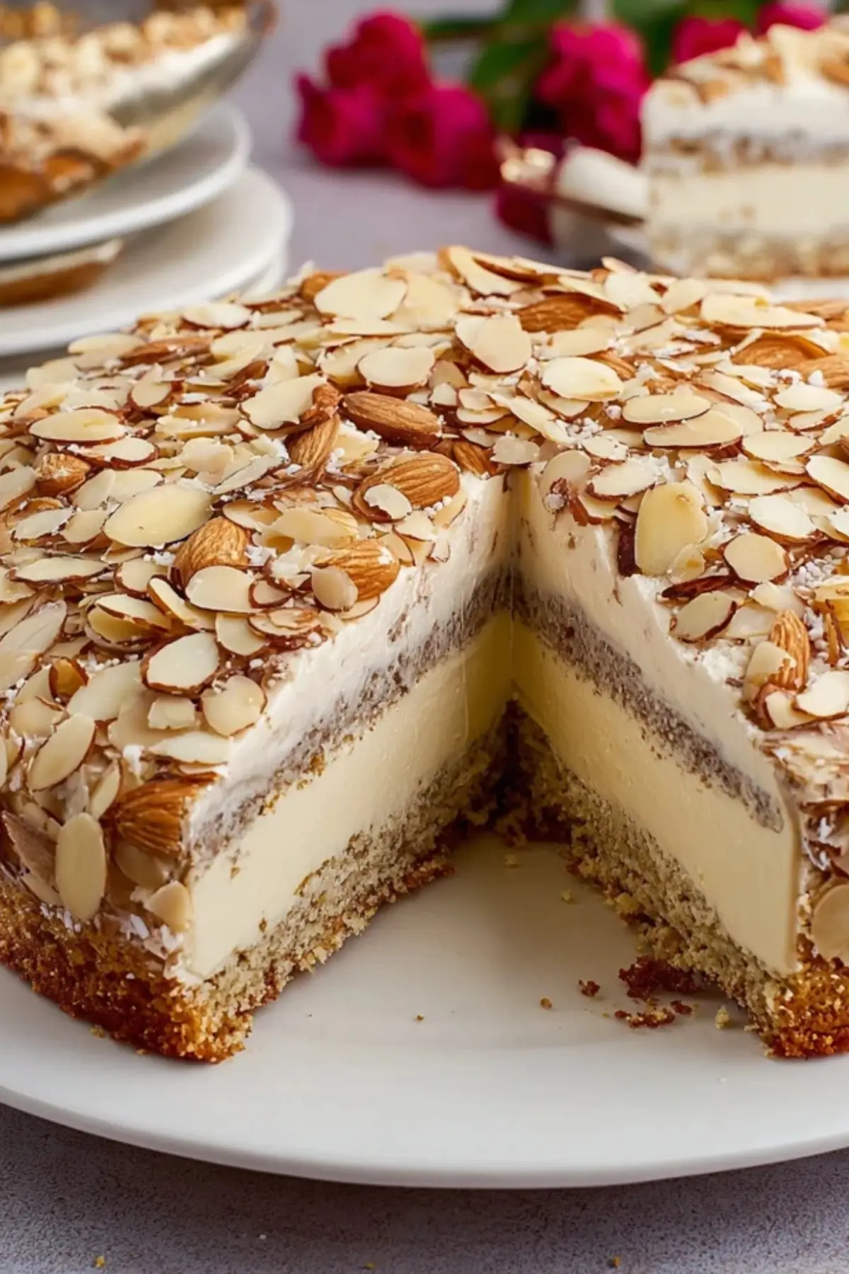 Vegane schwedische Mandeltorte