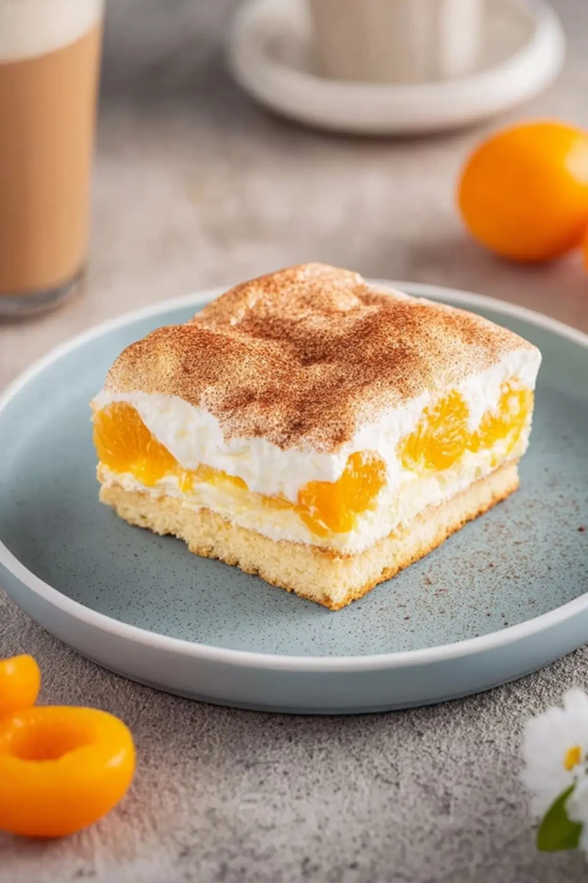 Veganer Fantakuchen mit Mandarinen und Schmand