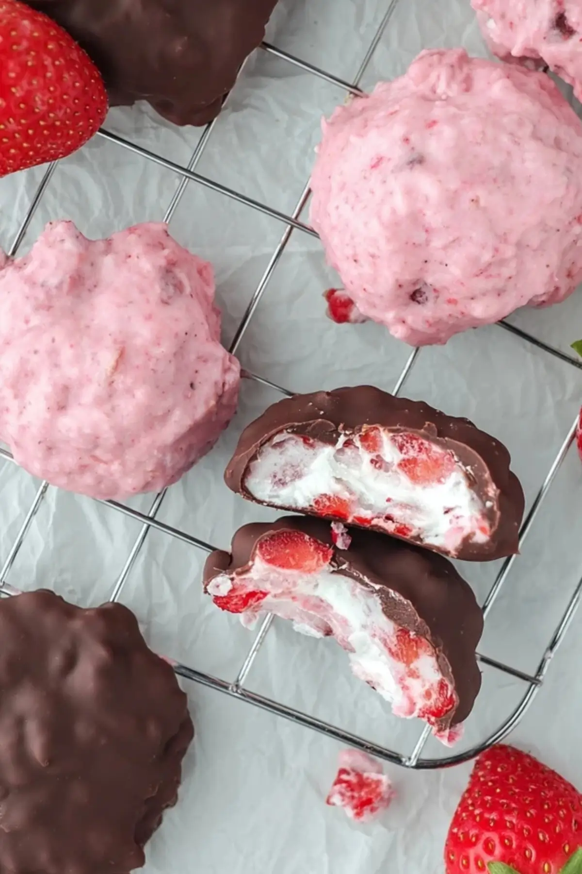 Erdbeer Joghurt Bites