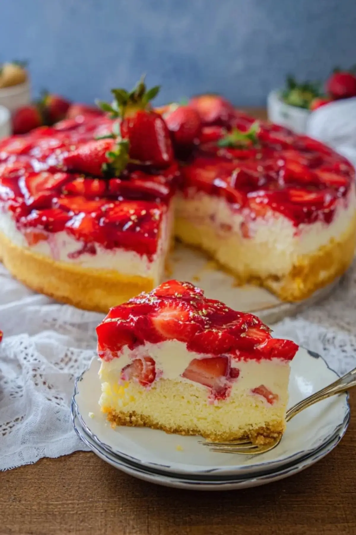 Erdbeer Schmandkuchen