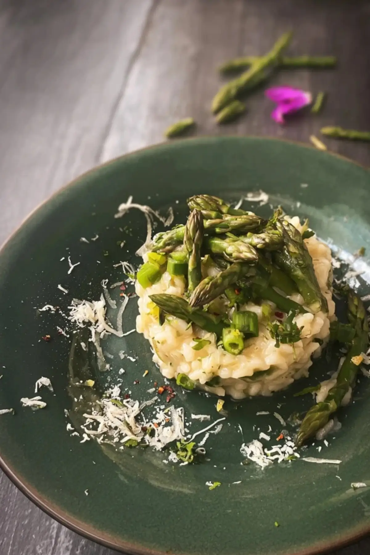 Grüner Spargel Risotto