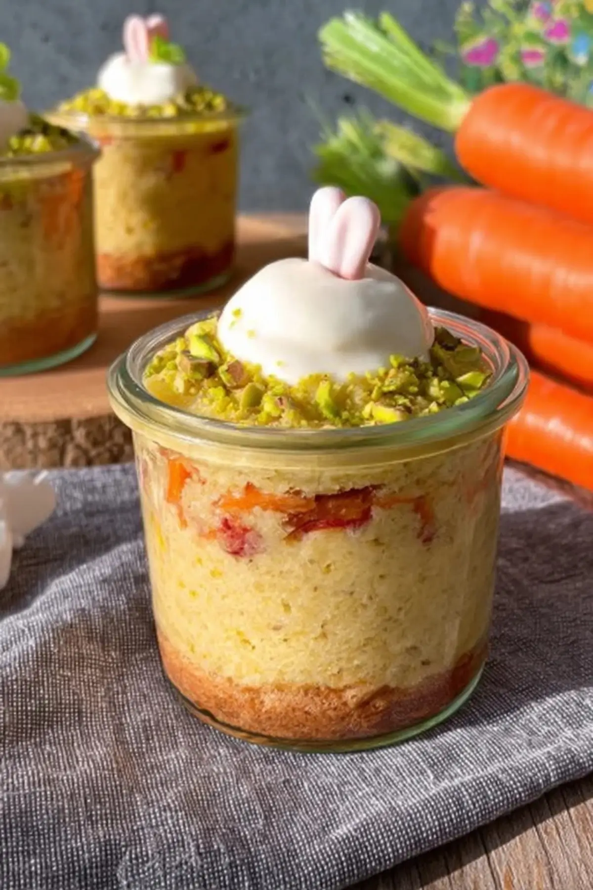 Low Carb Möhrenkuchen im Glas