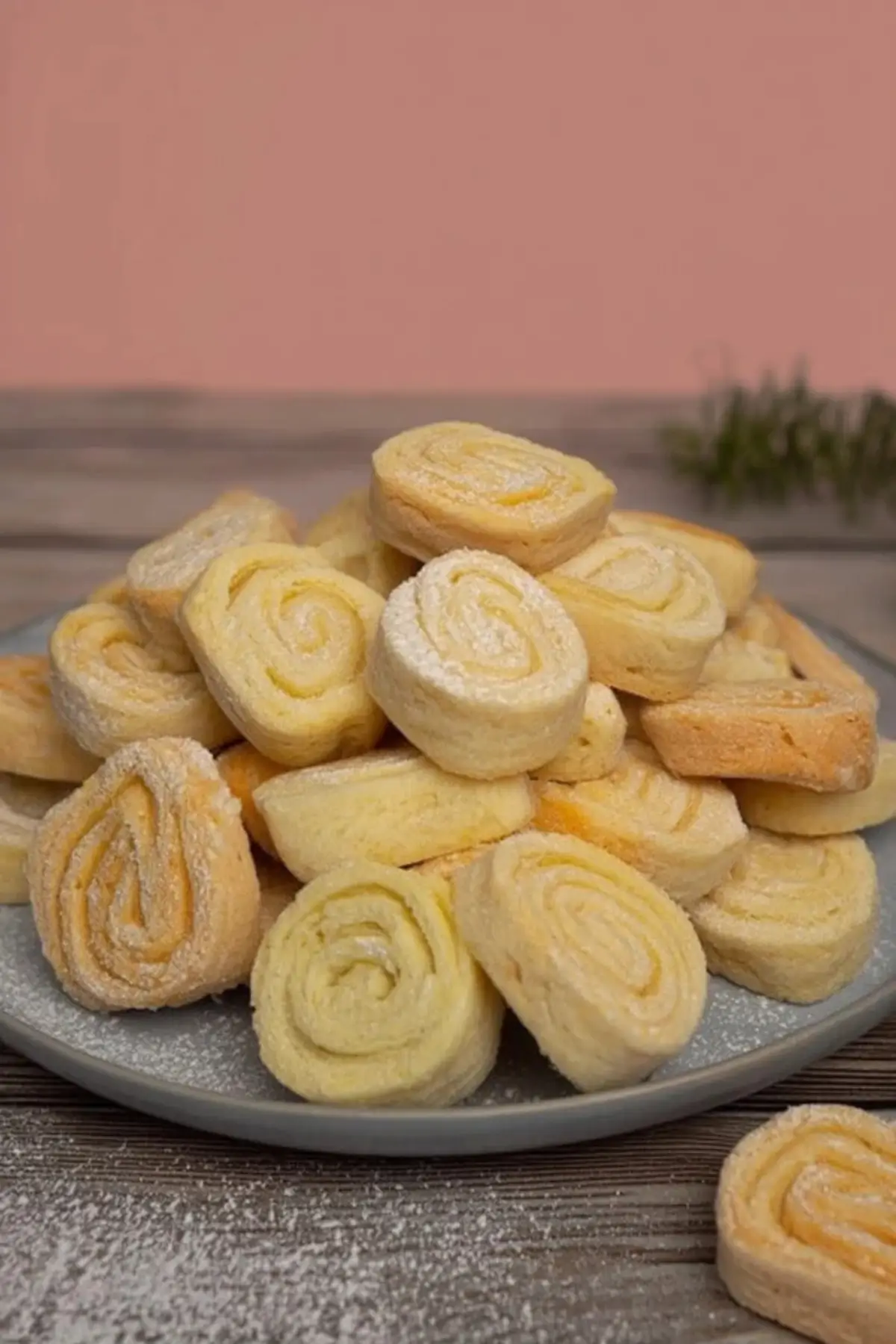 Quark Zucker Röllchen
