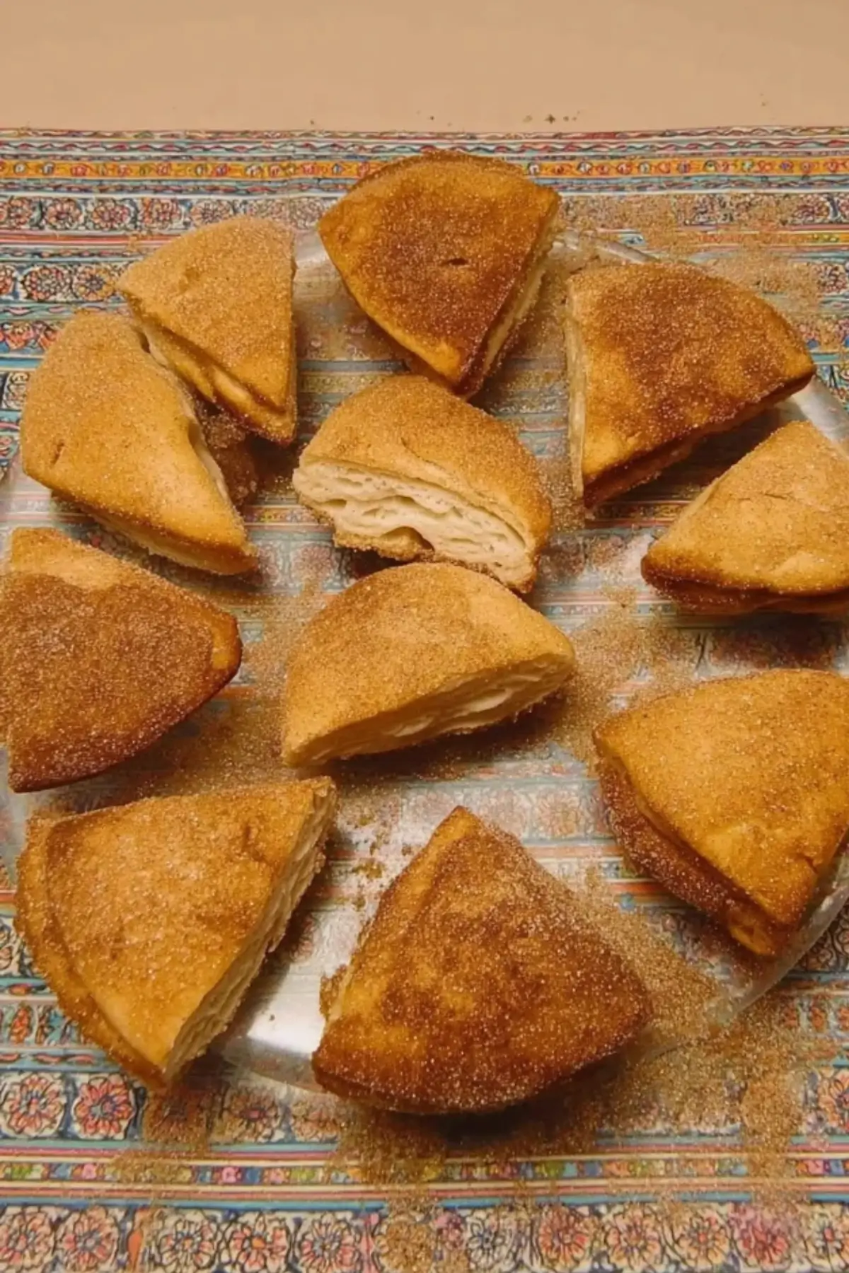 Quarkfächer mit Zimtzucker