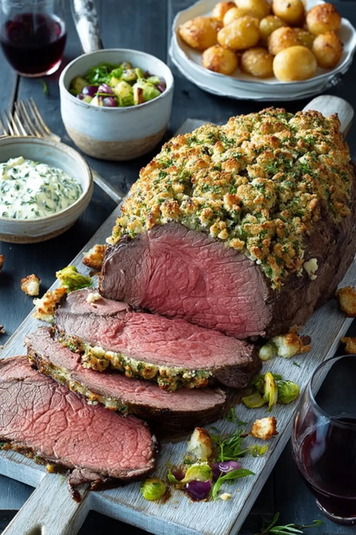 Roastbeef mit Brezenkruste