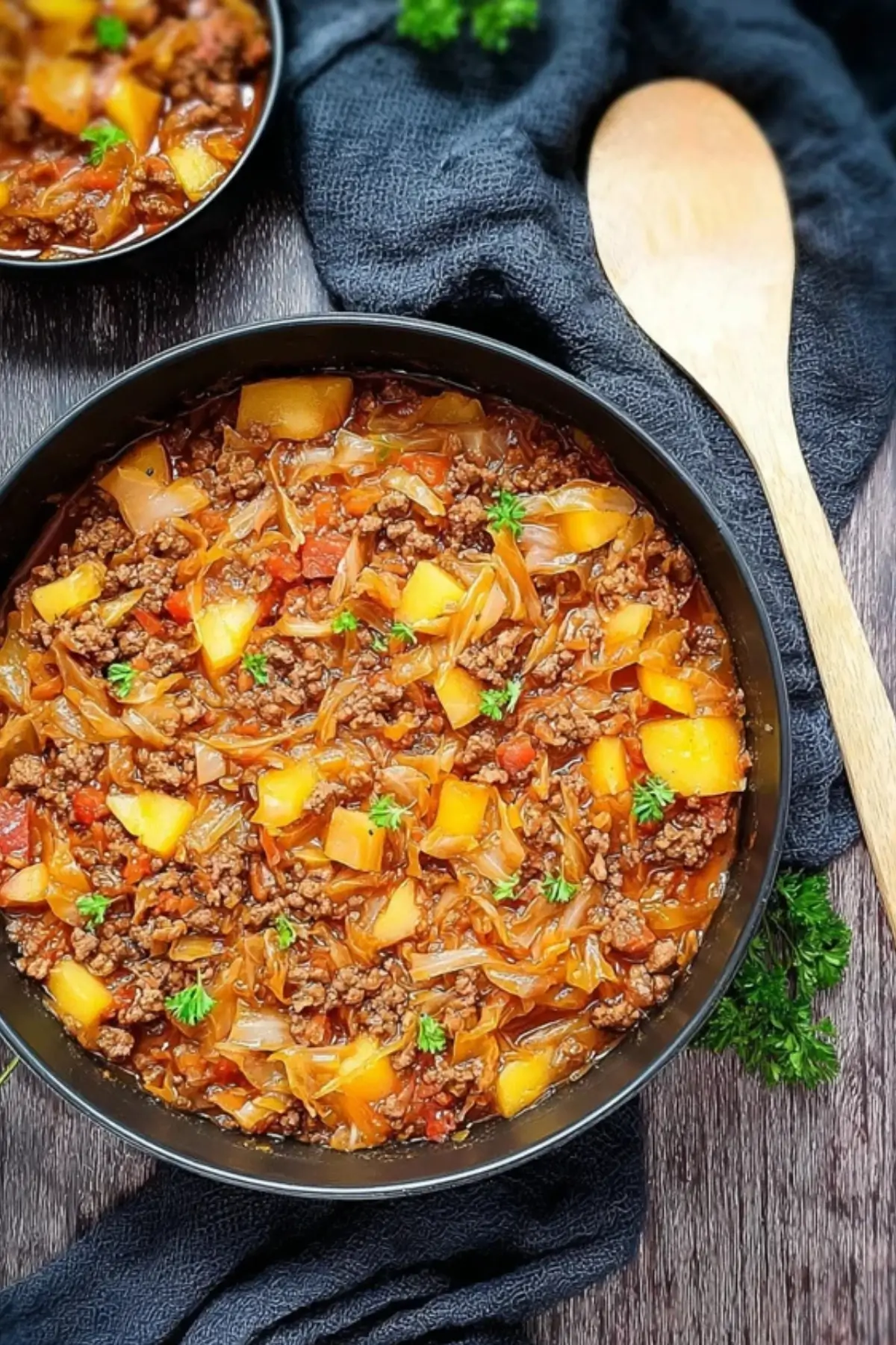 Schichtkohl mit Hackfleisch
