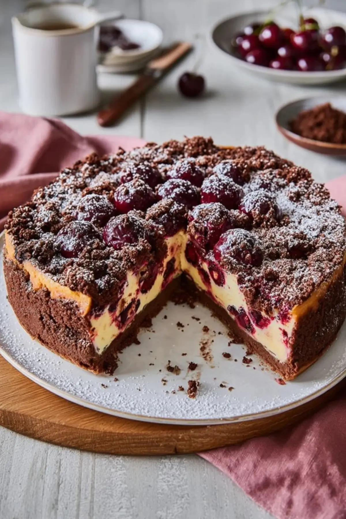Schoko Kirsch Käsekuchen