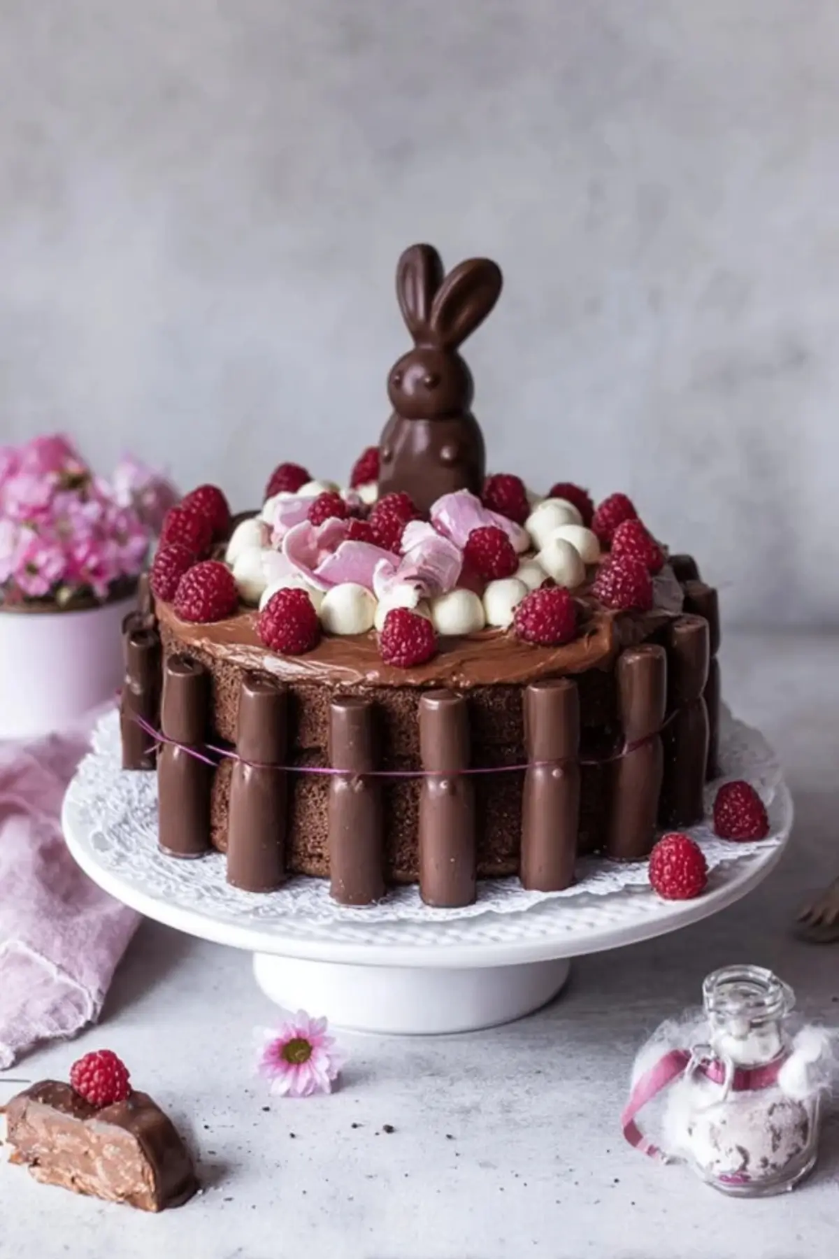 Schokohasen Brownie Himbeertorte