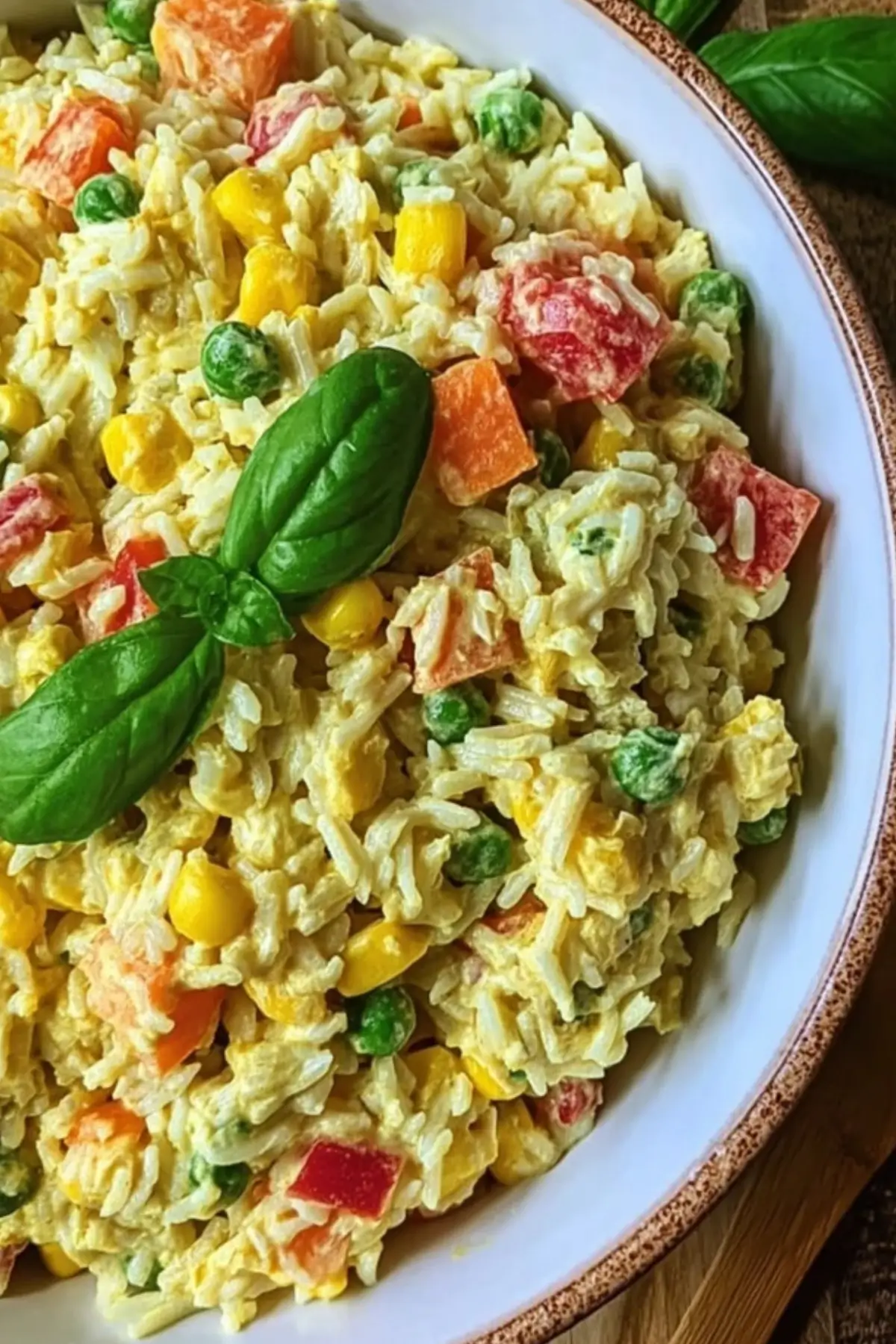 Bunter Reissalat mit Curry