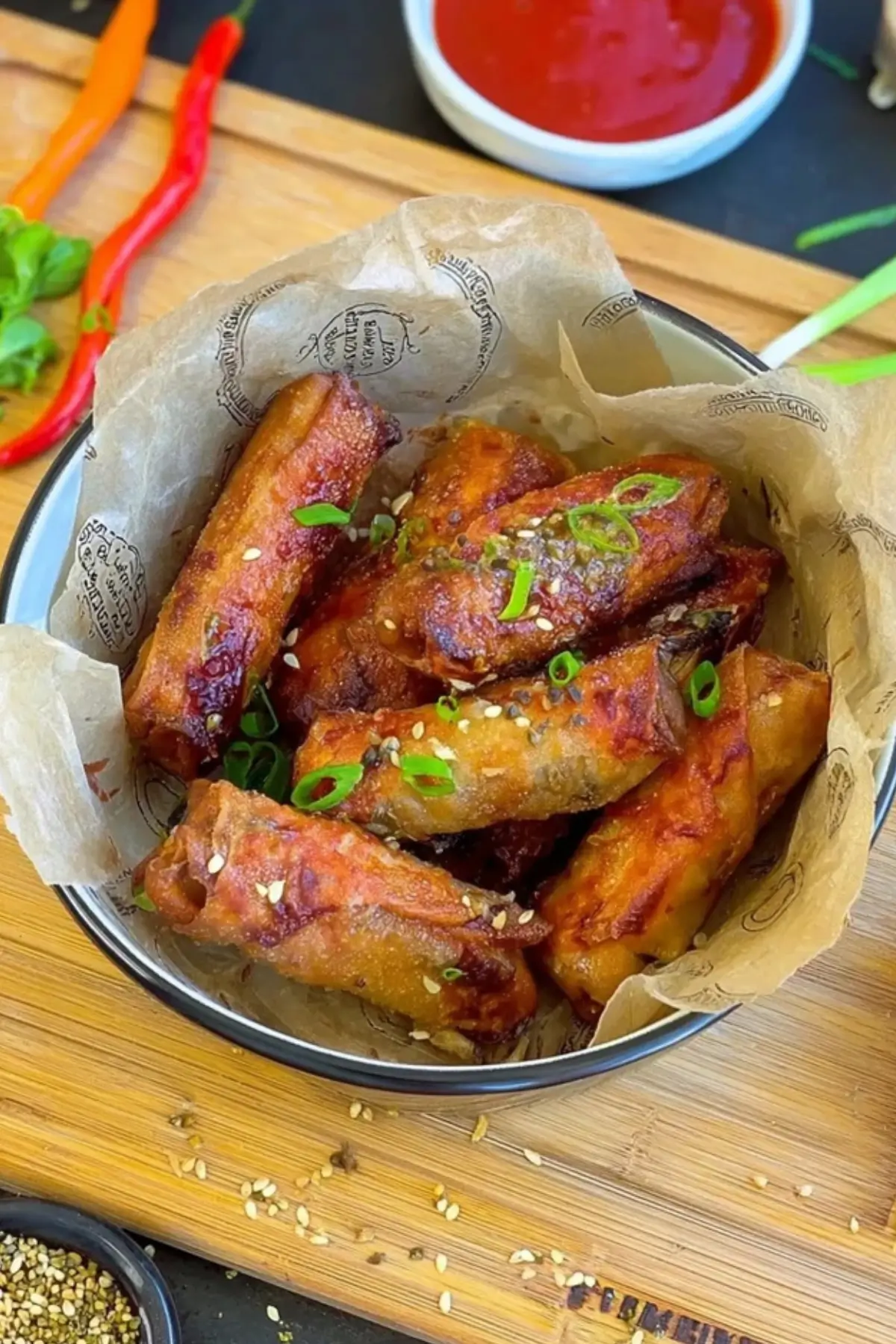Crispy Frühlingsrollen aus dem Airfryer