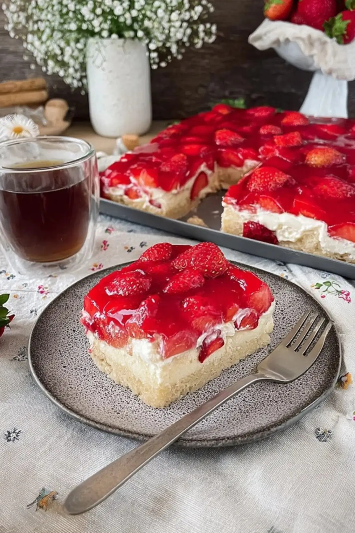 Erdbeerkuchen
