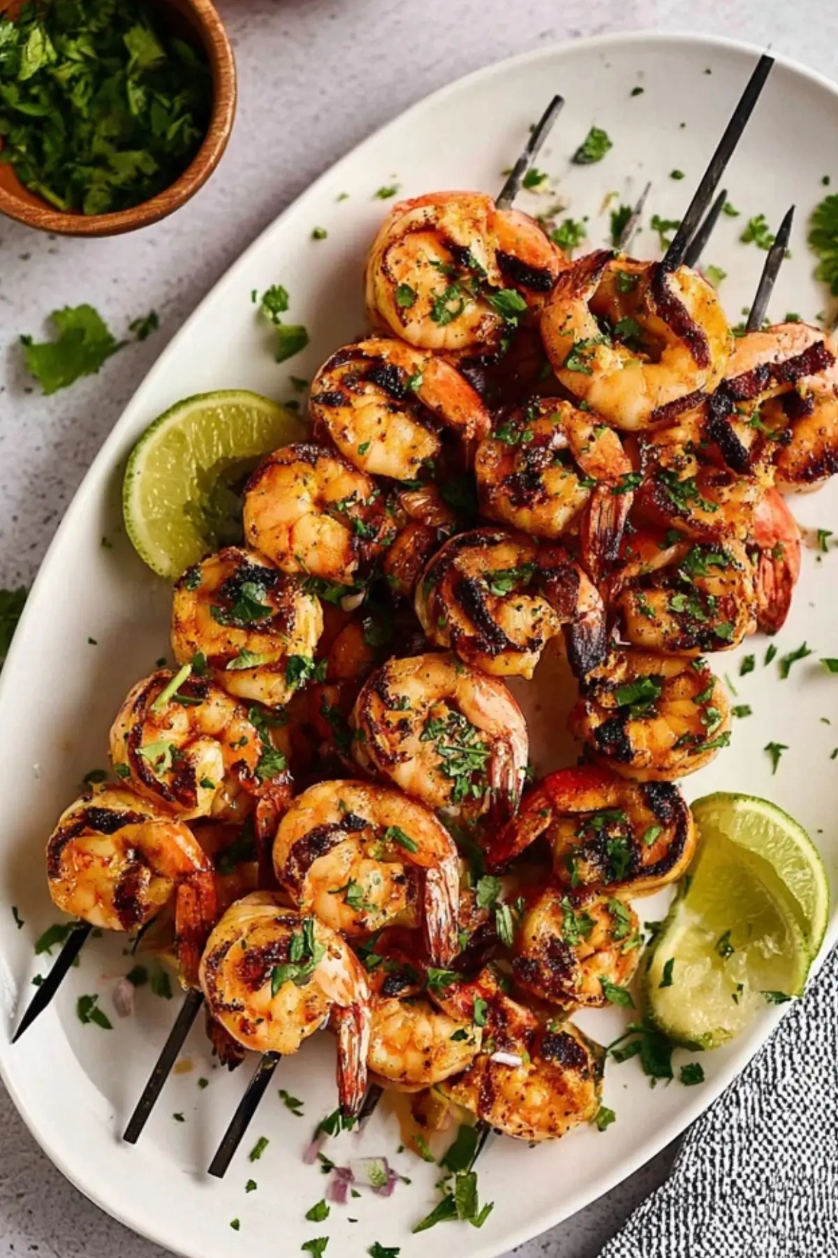Marinated Grilled Shrimp Skewers