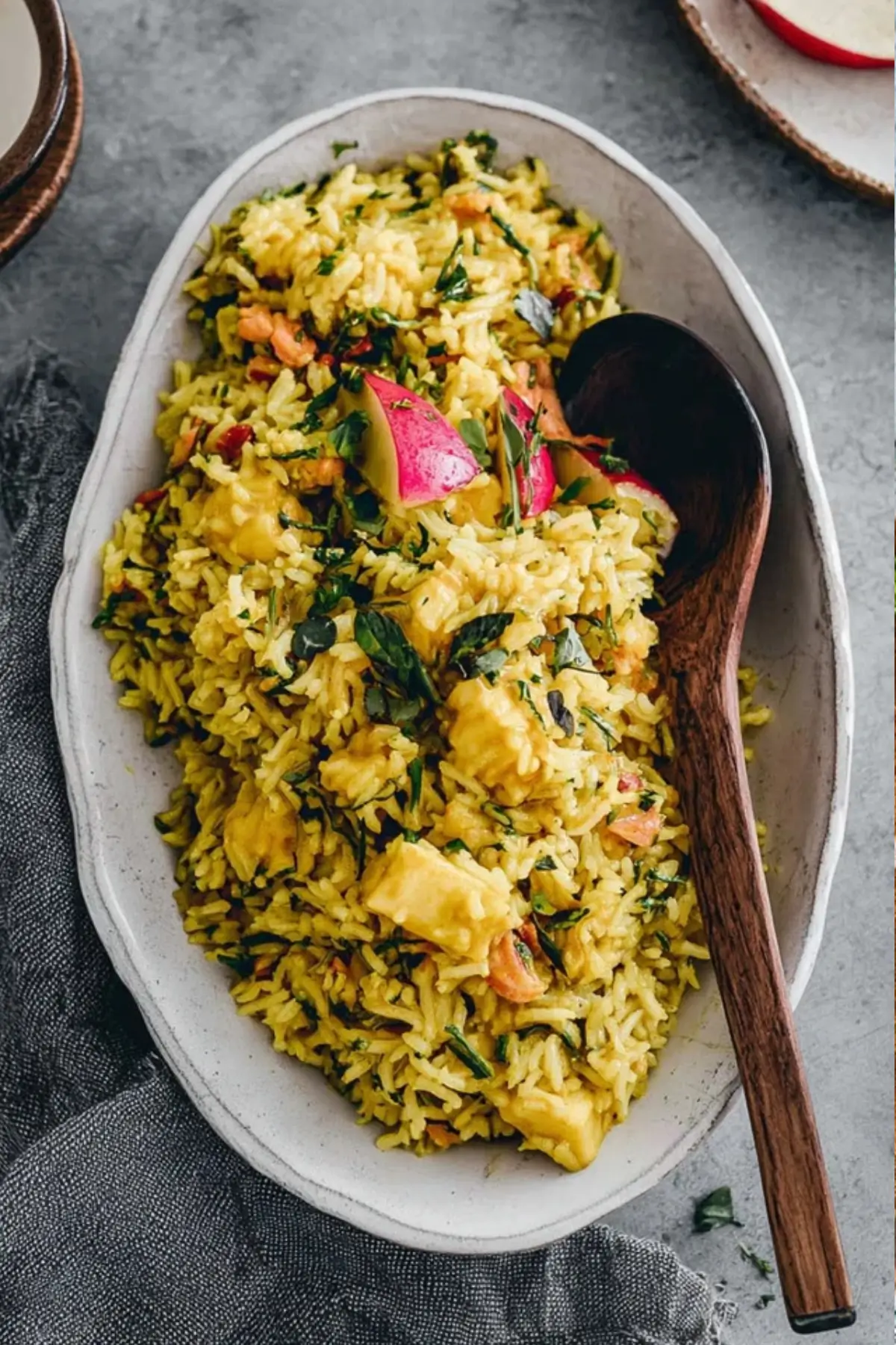 Reissalat mit Curry