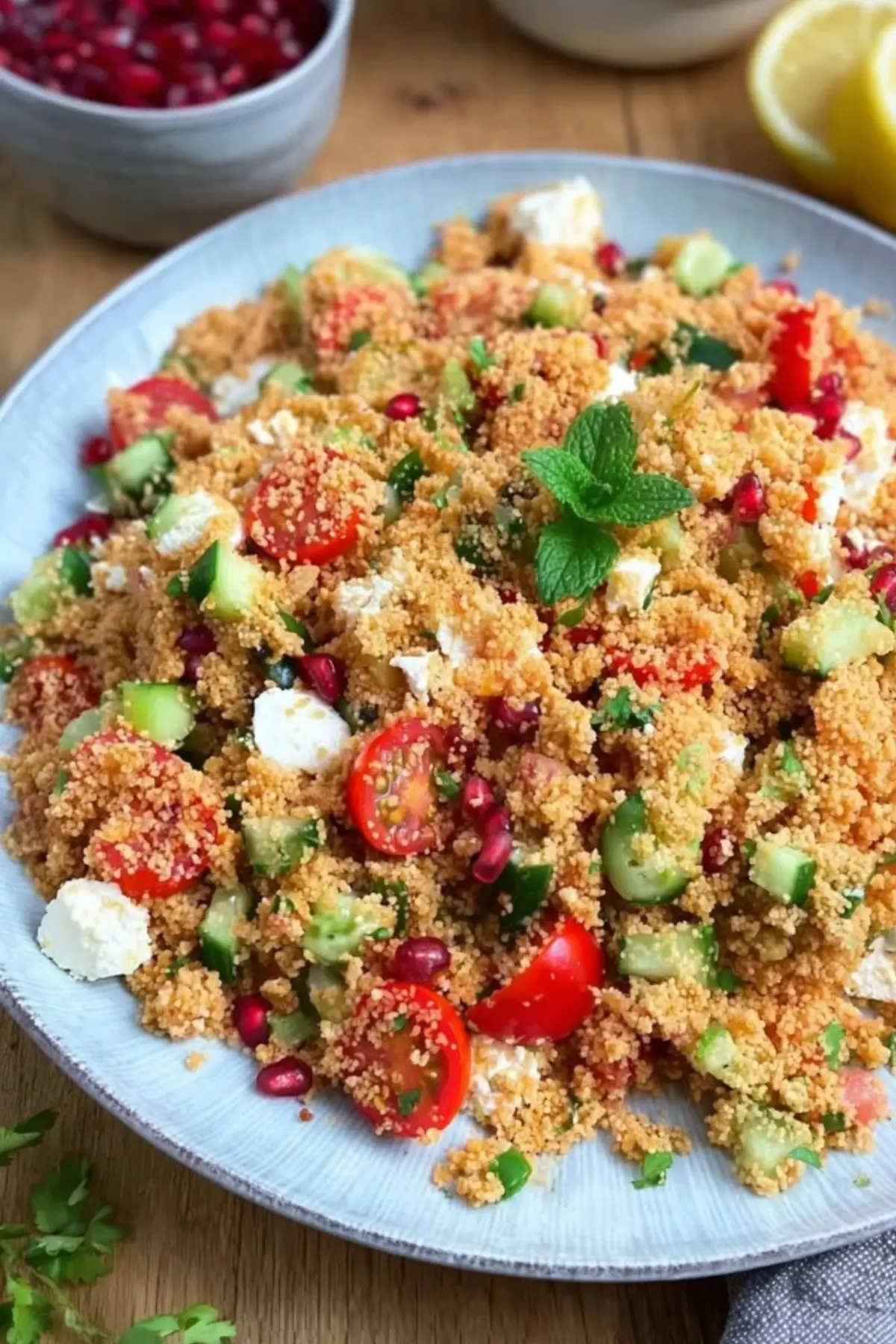 Schneller Couscous Salat mit Feta