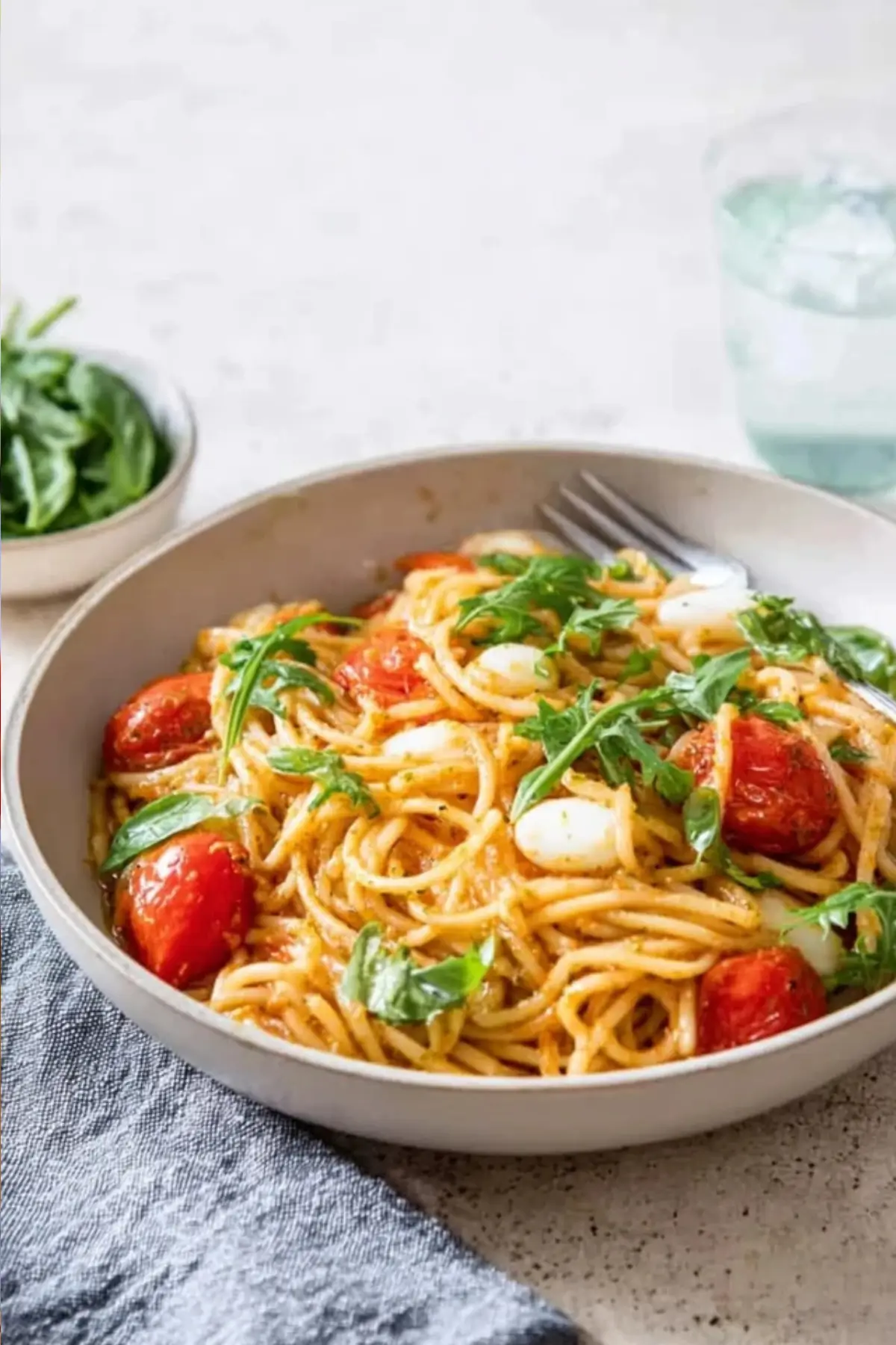 Spaghettisalat mit Pesto