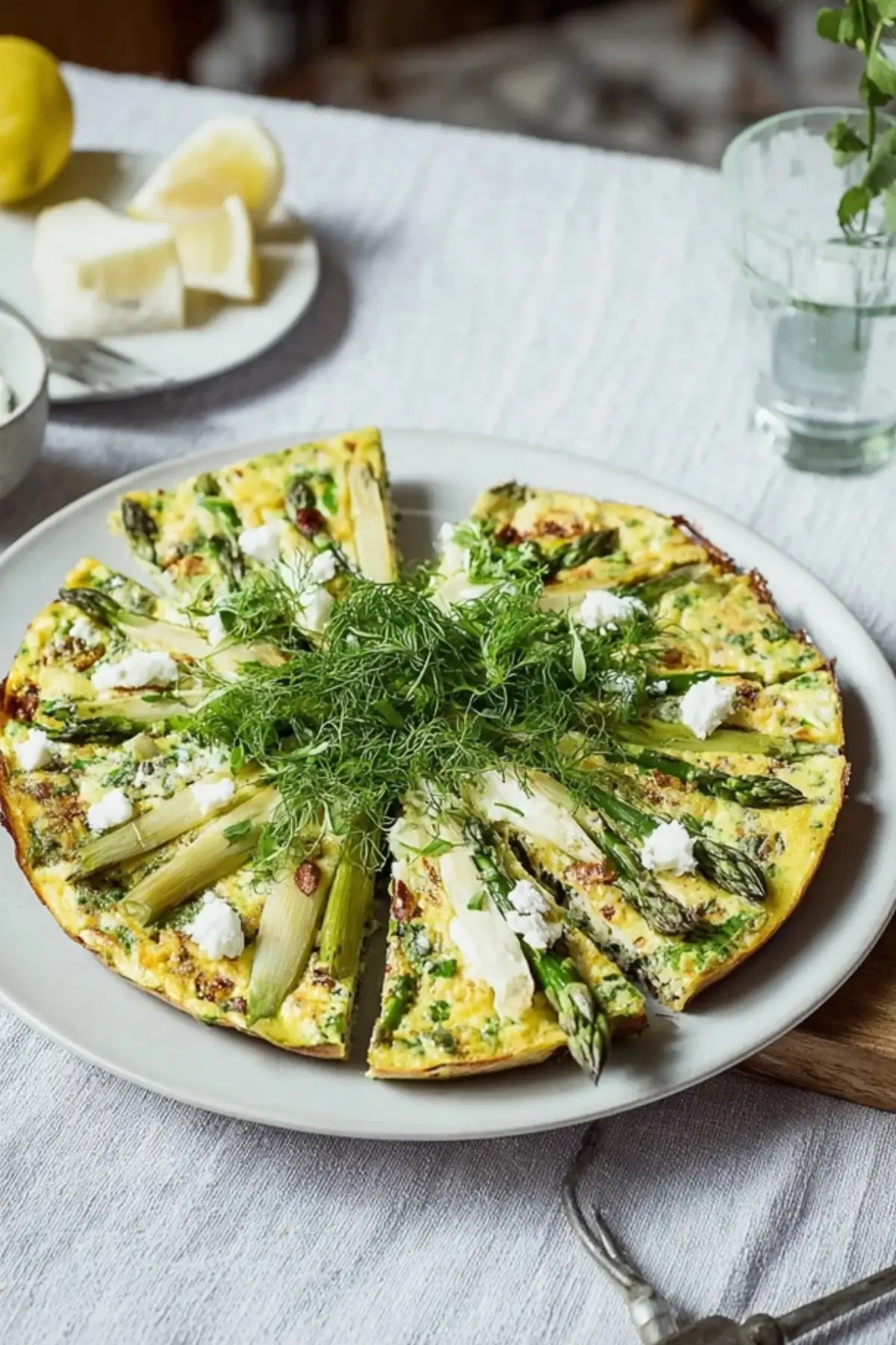 Spargel Frittata mit frischen Kräutern
