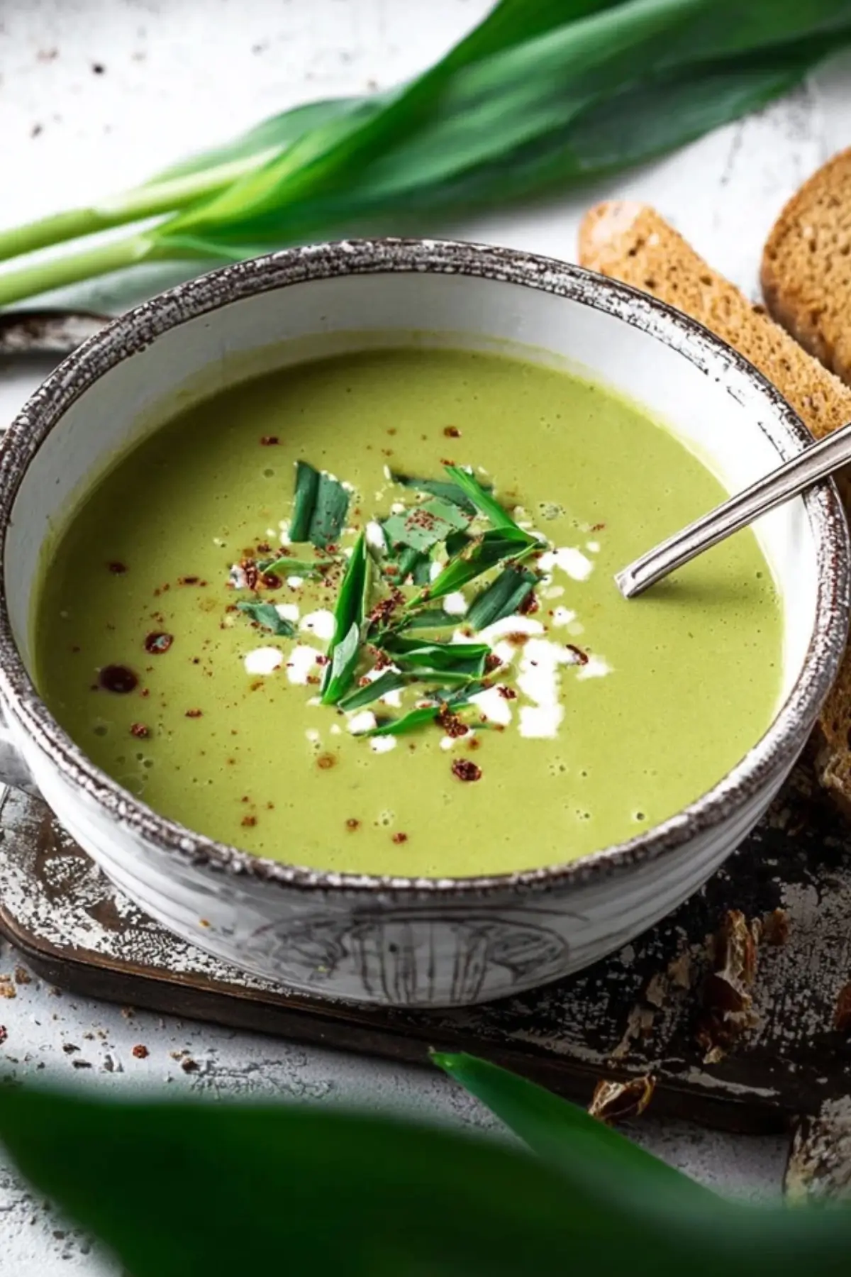 cremiges Bärlauchsuppe