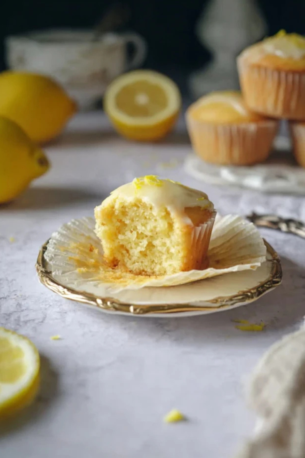 saftige Zitronen Muffins