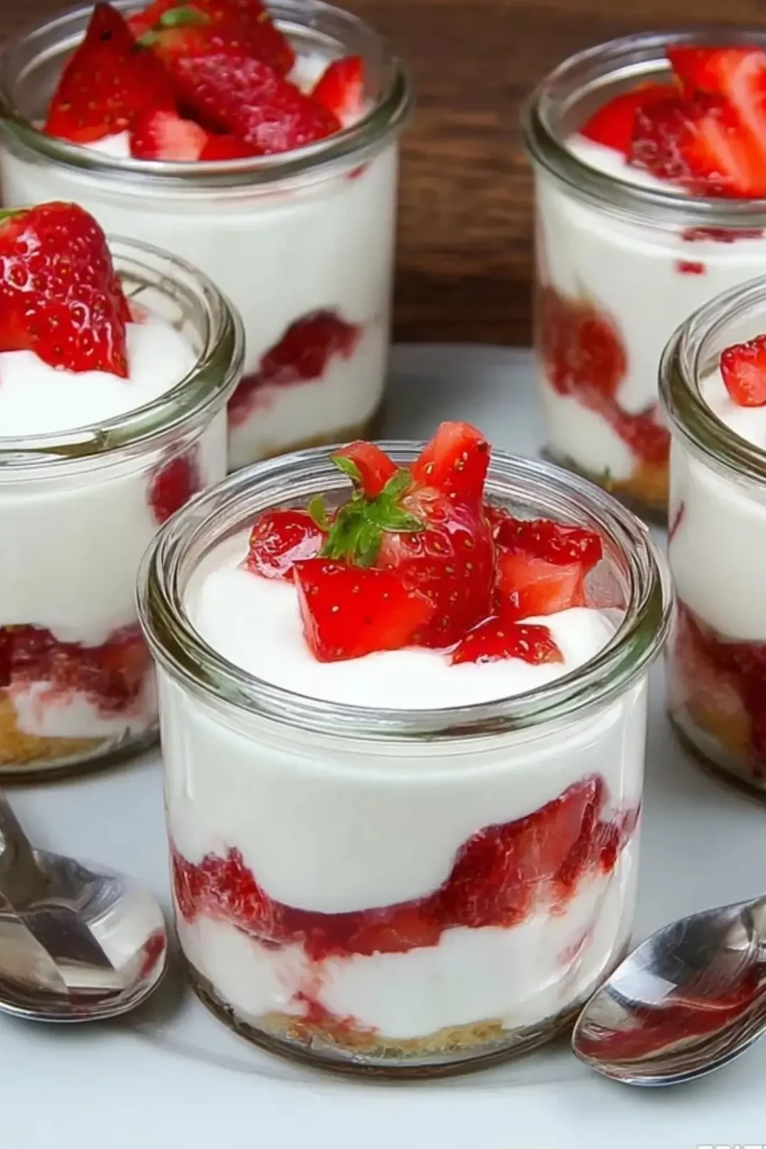 Erdbeer Schicht Dessert
